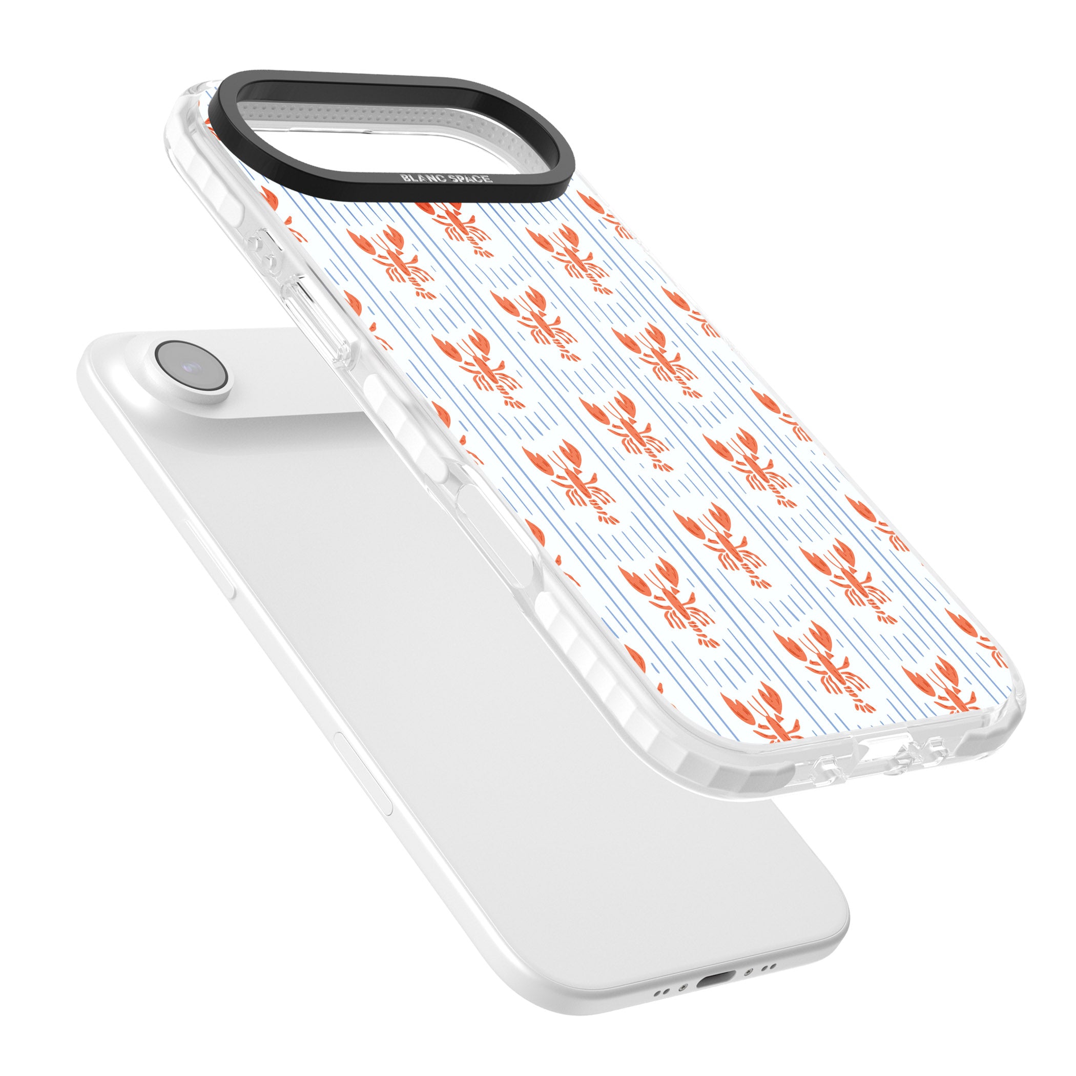 Lobster Stripes iPhone 17 Air Impact Clear Phone Case Colours