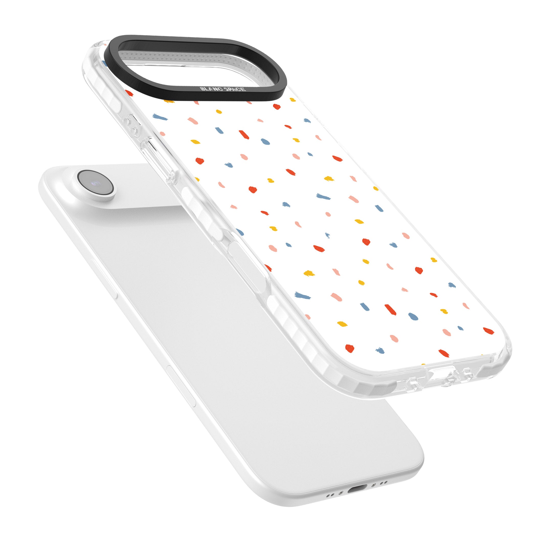 Confetti Speckle iPhone 17 Air Impact Clear Phone Case Colours