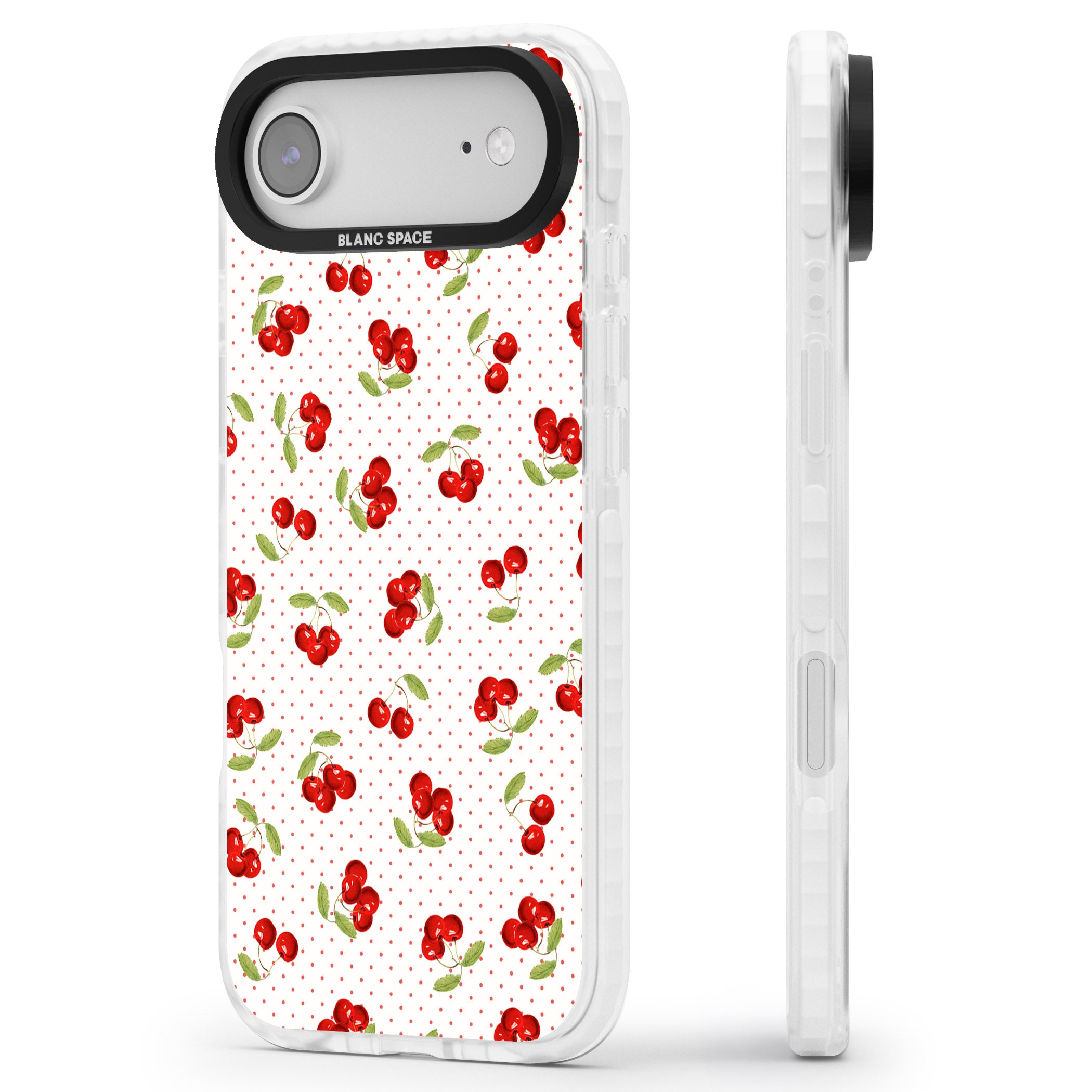 Cherry Picking iPhone 17 Air Impact Clear Phone Case Side Profile
