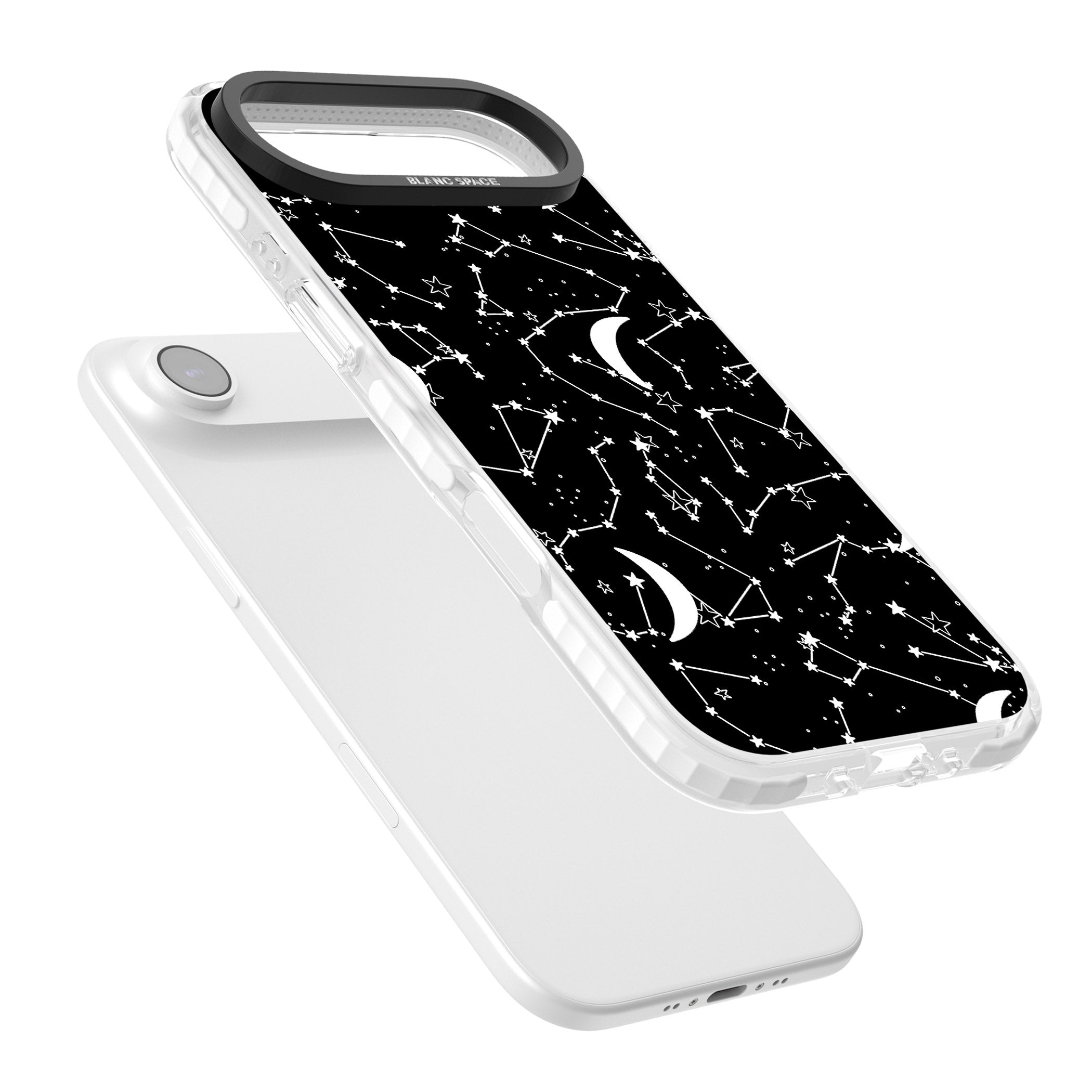 Black Celestial Constellations iPhone 17 Air Impact Clear Phone Case Colours