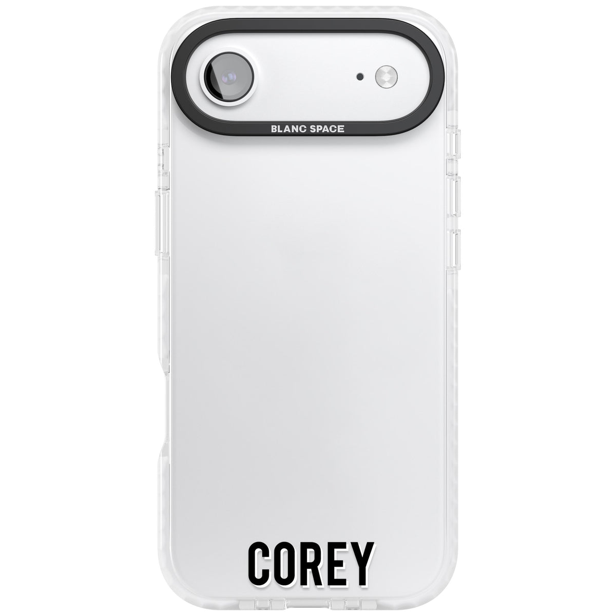 Personalised Name (Bottom) iPhone Air Impact Clear Phone Case front