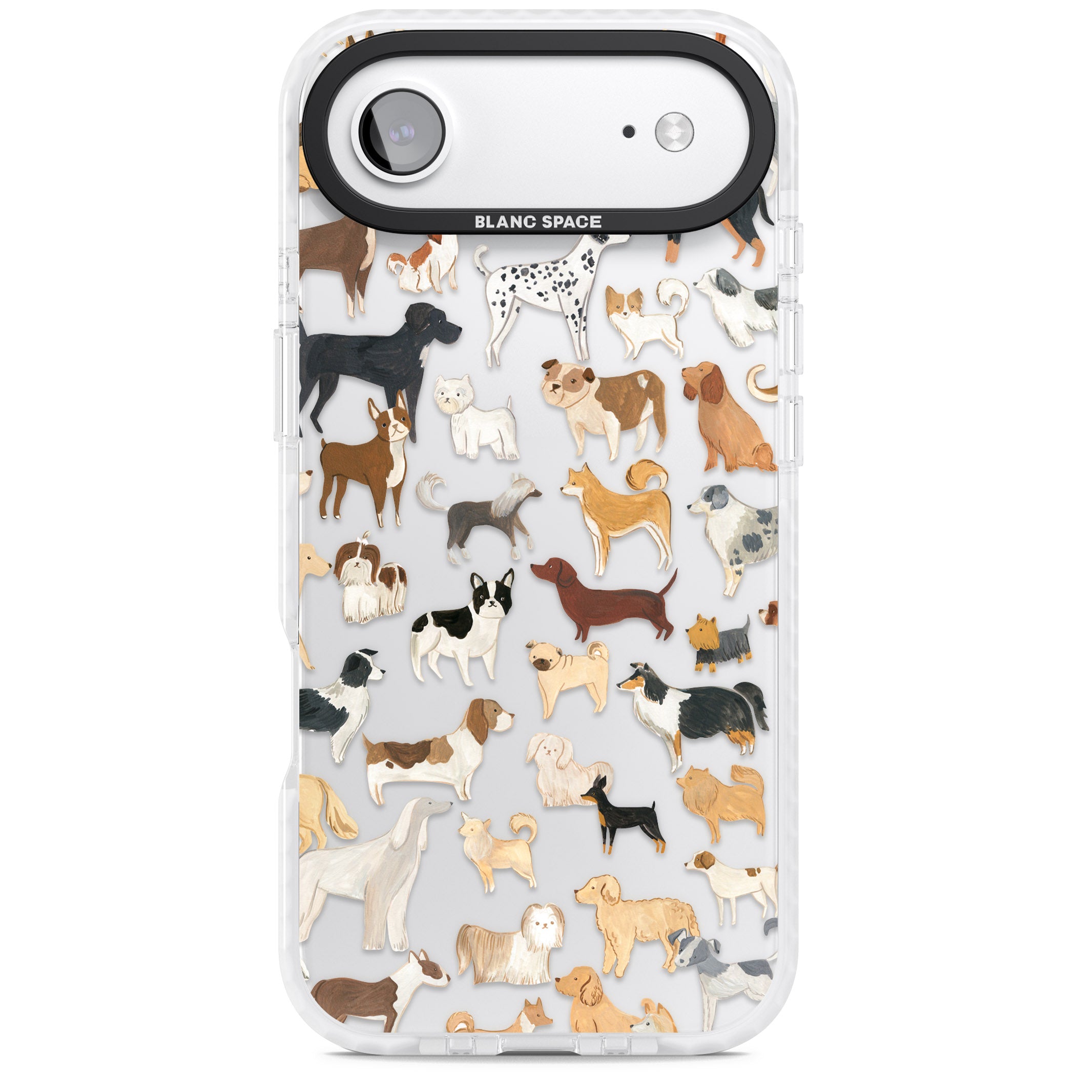 Hand Painted Dogs iPhone 17 Air Impact Clear Phone Case