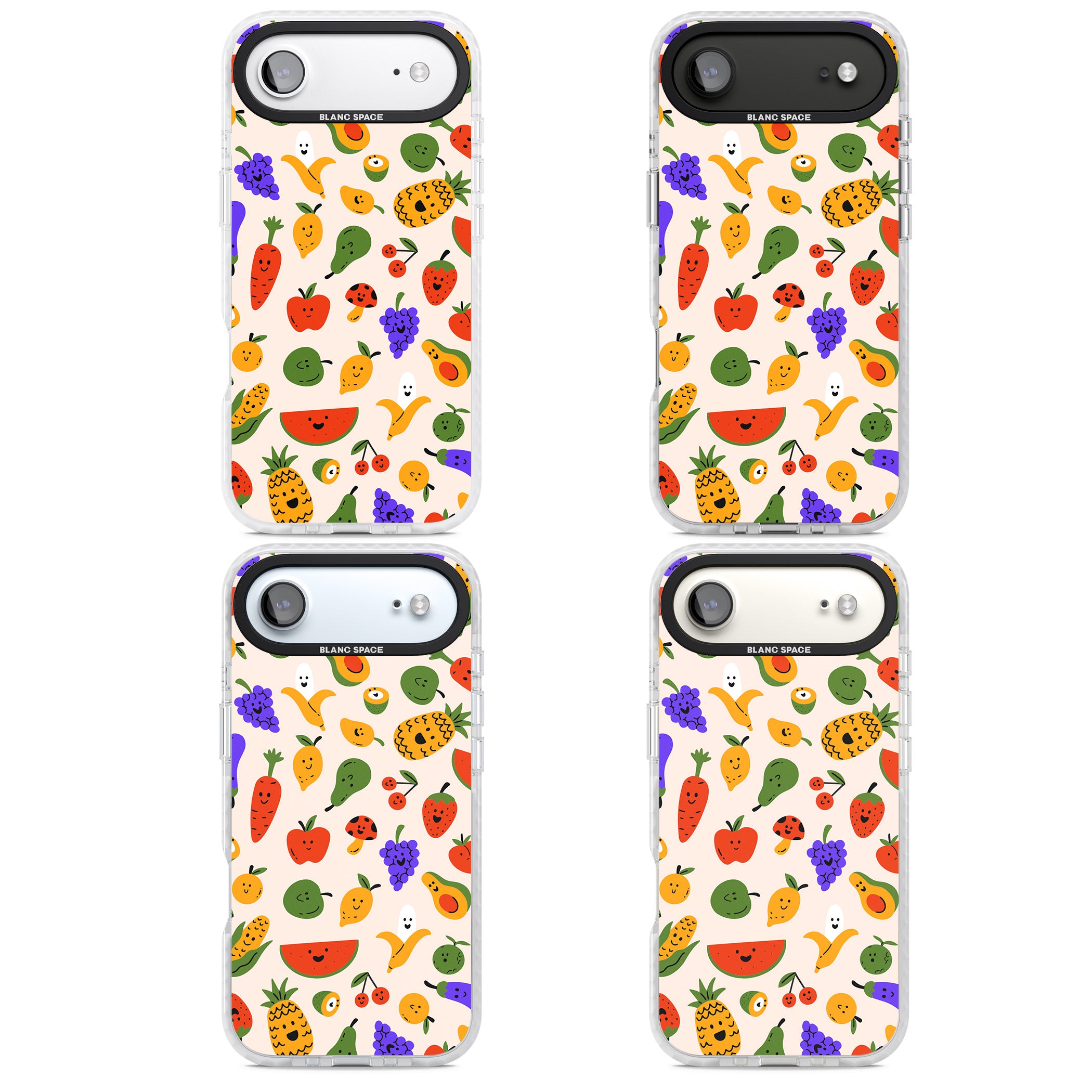 Kawaii Fruit iPhone 17 Air Impact Clear Phone Case APT Impact Protection