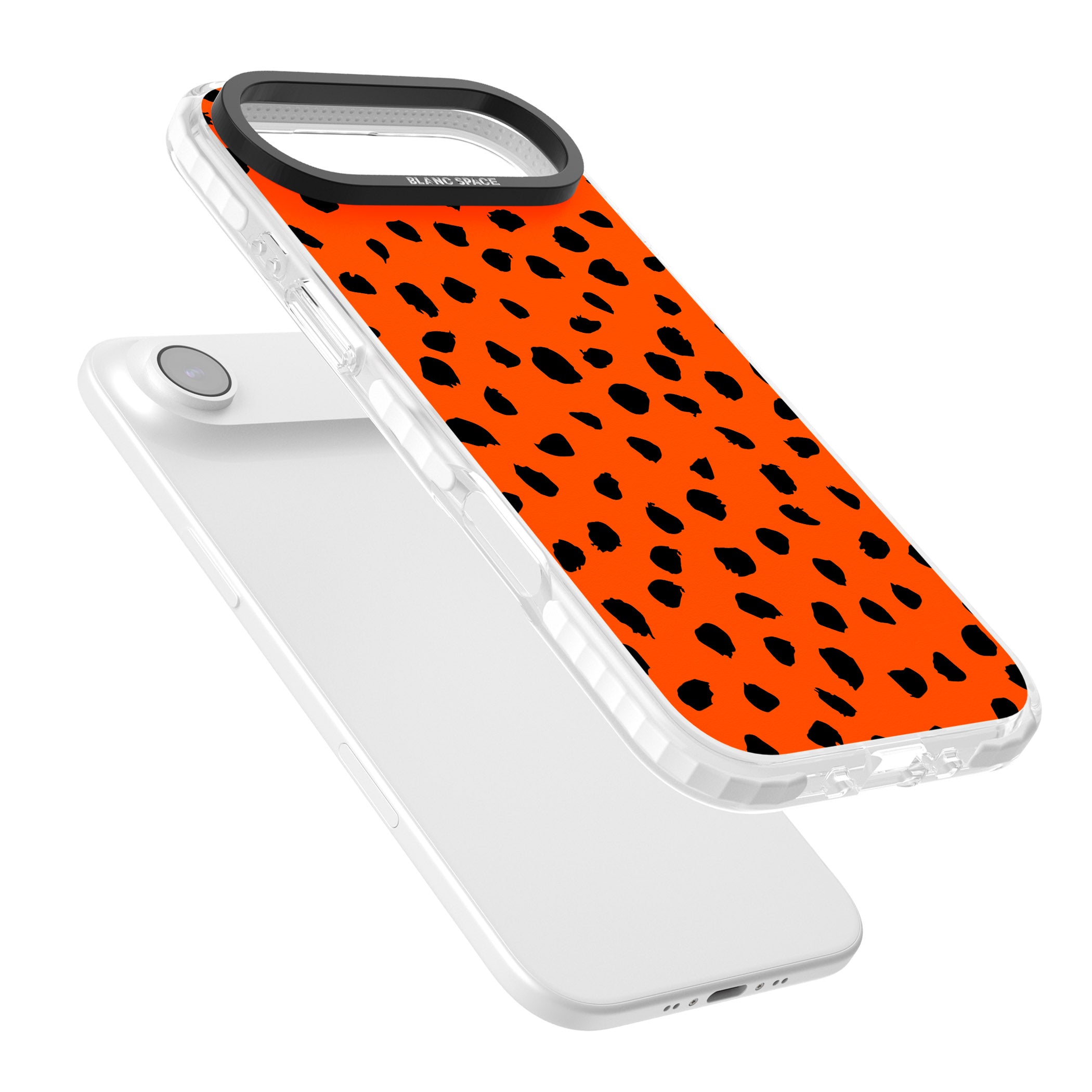 Bold Red Spot Print iPhone 17 Air Impact Clear Phone Case Colours