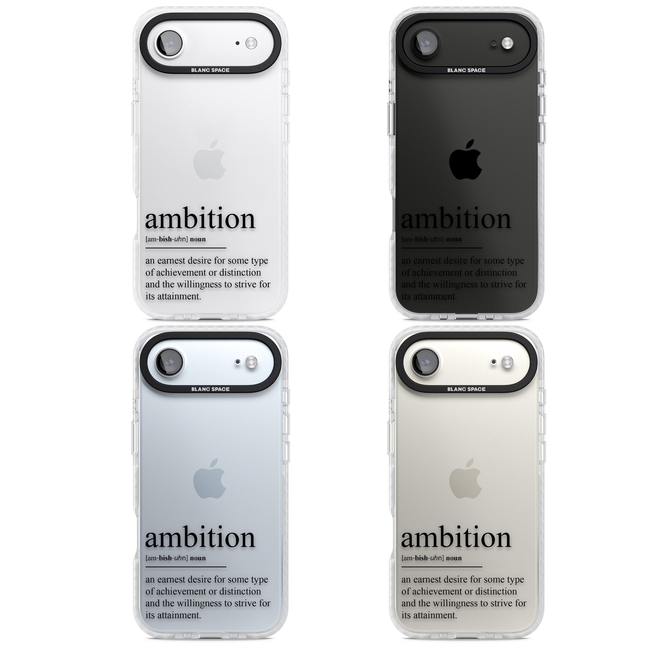 Ambition iPhone 17 Air Impact Clear Phone Case APT Impact Protection