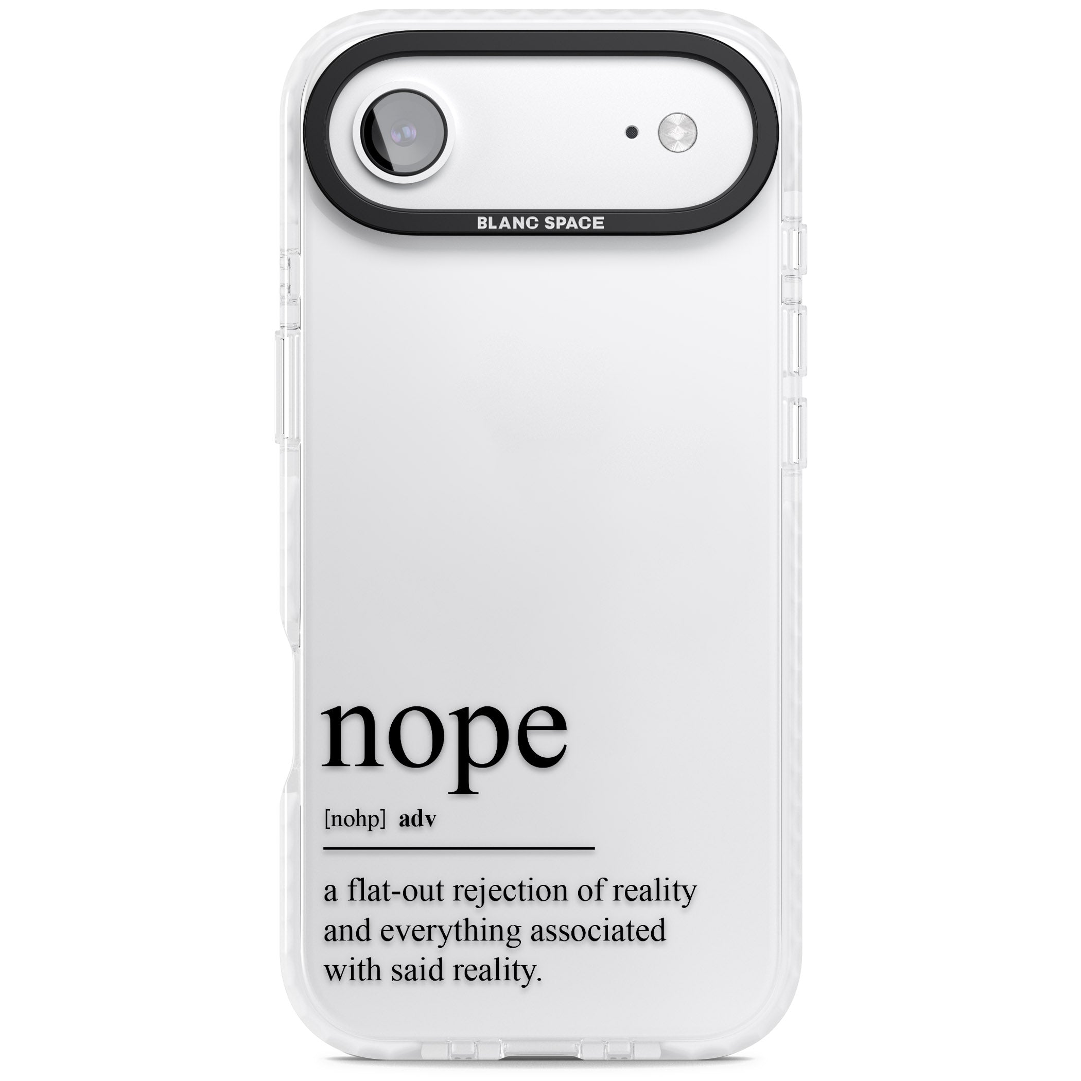 Nope iPhone 17 Air Impact Clear Phone Case