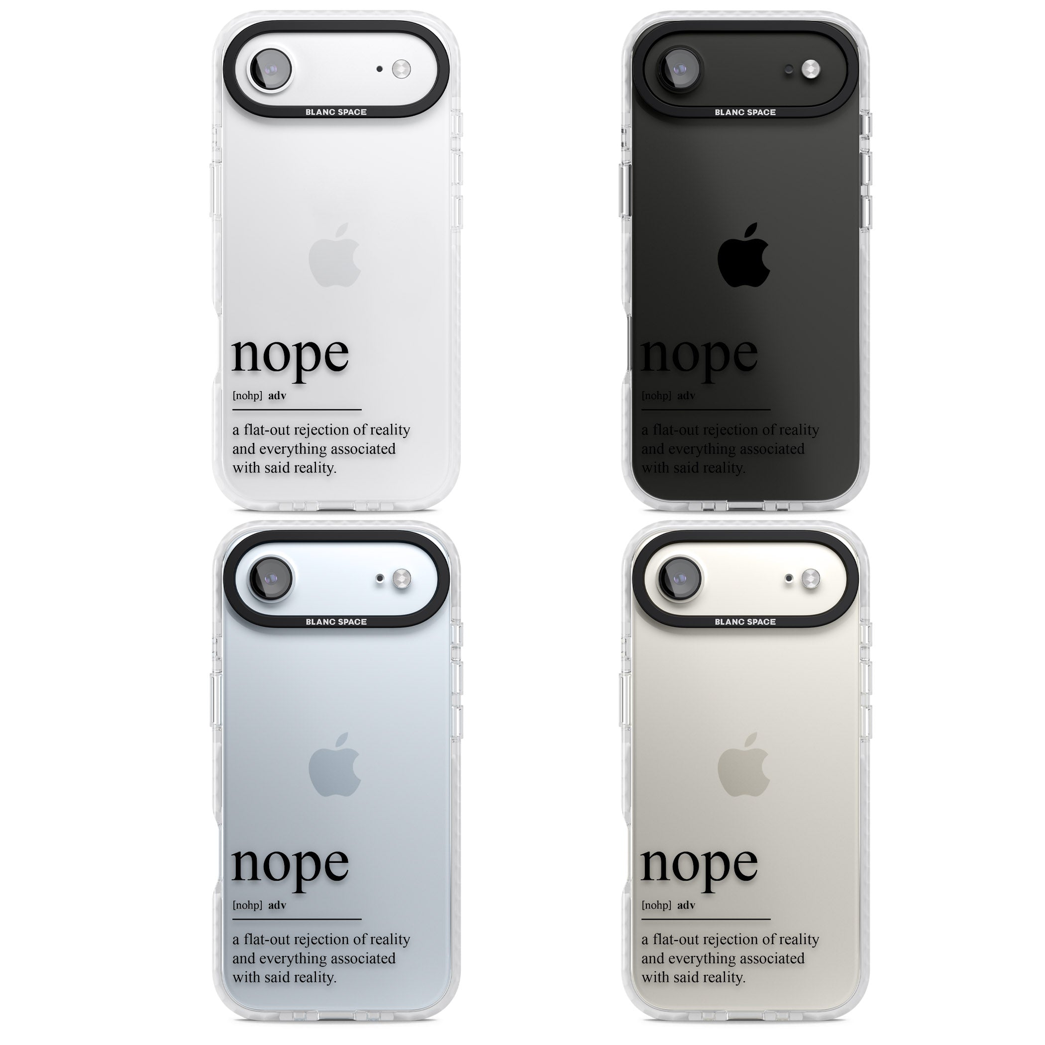 Nope iPhone 17 Air Impact Clear Phone Case APT Impact Protection