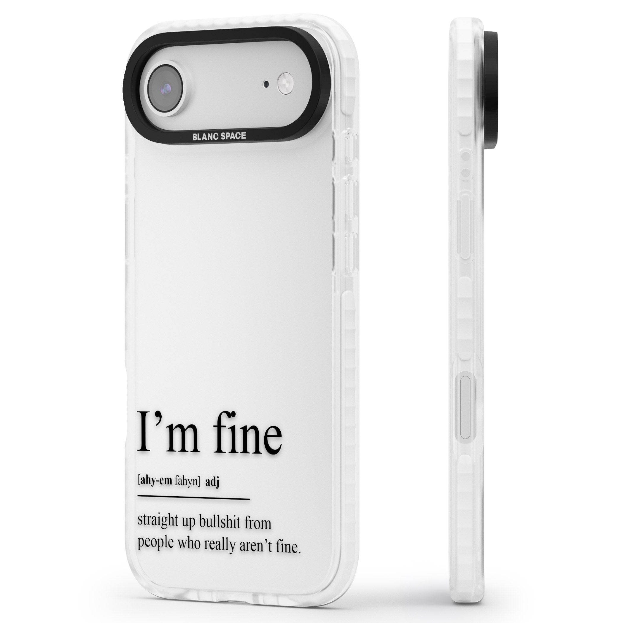 Im Fine iPhone 17 Air Impact Clear Phone Case Side Profile