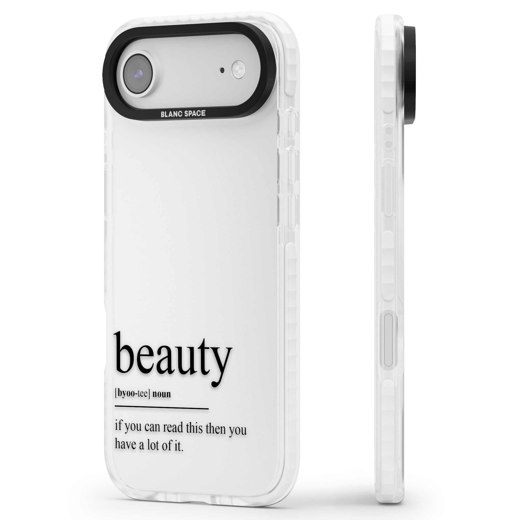 Beauty iPhone 17 Air Impact Clear Phone Case Side Profile