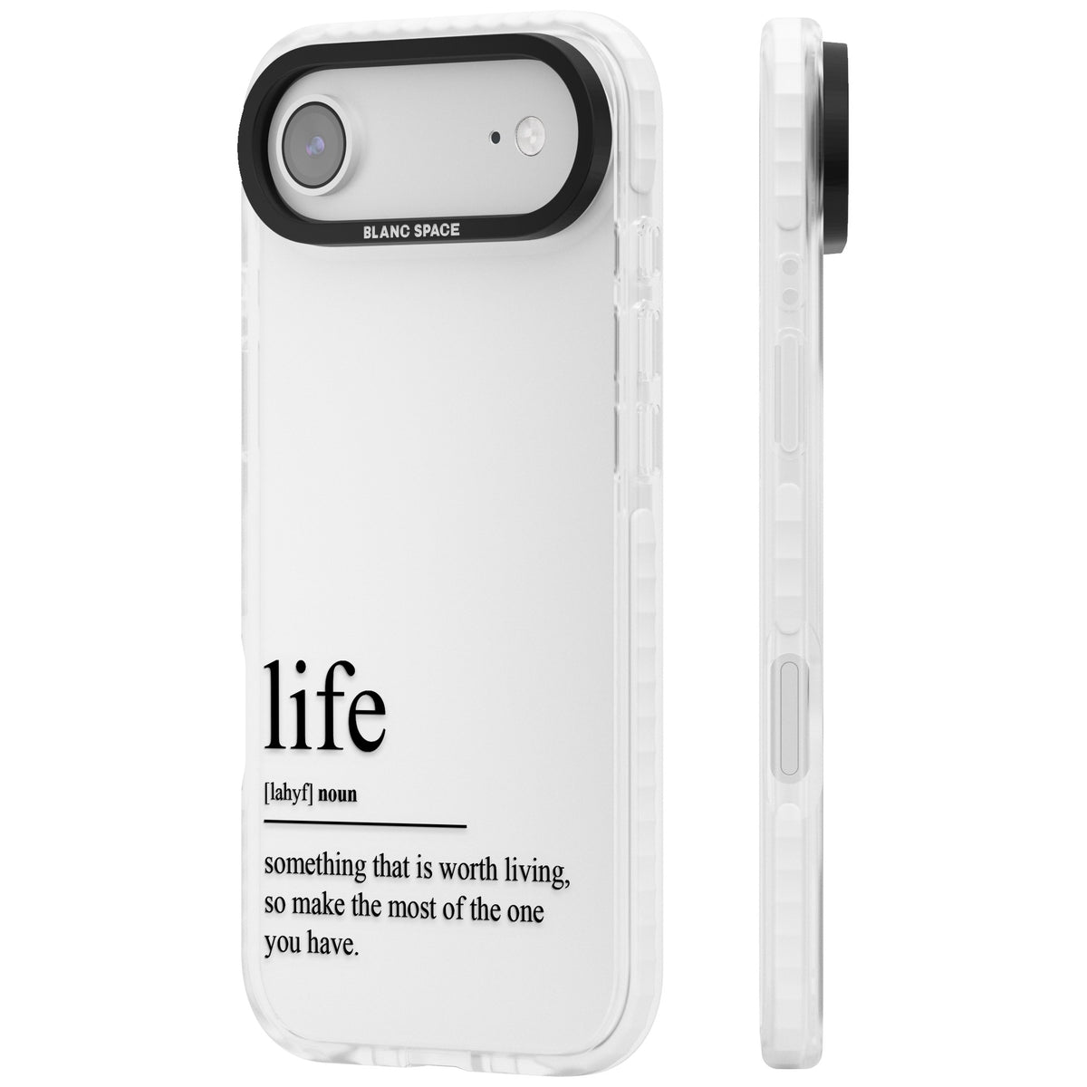 Life iPhone Air Impact Clear Phone Case side
