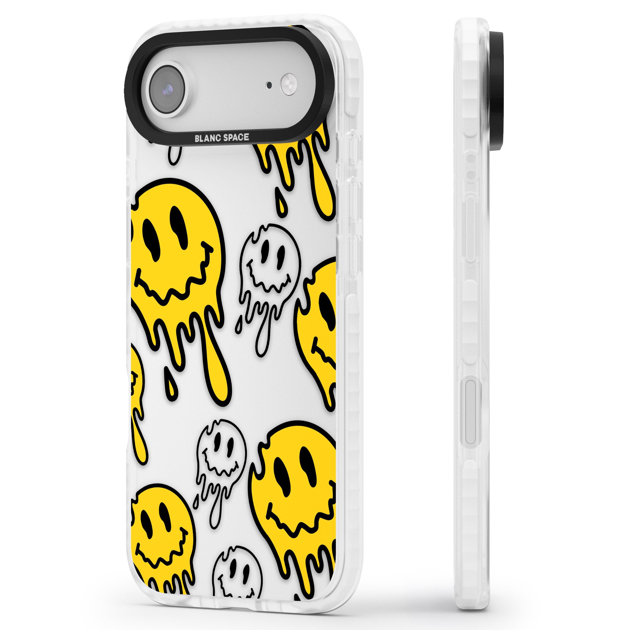 Face Melt iPhone 17 Air Impact Clear Phone Case Side Profile