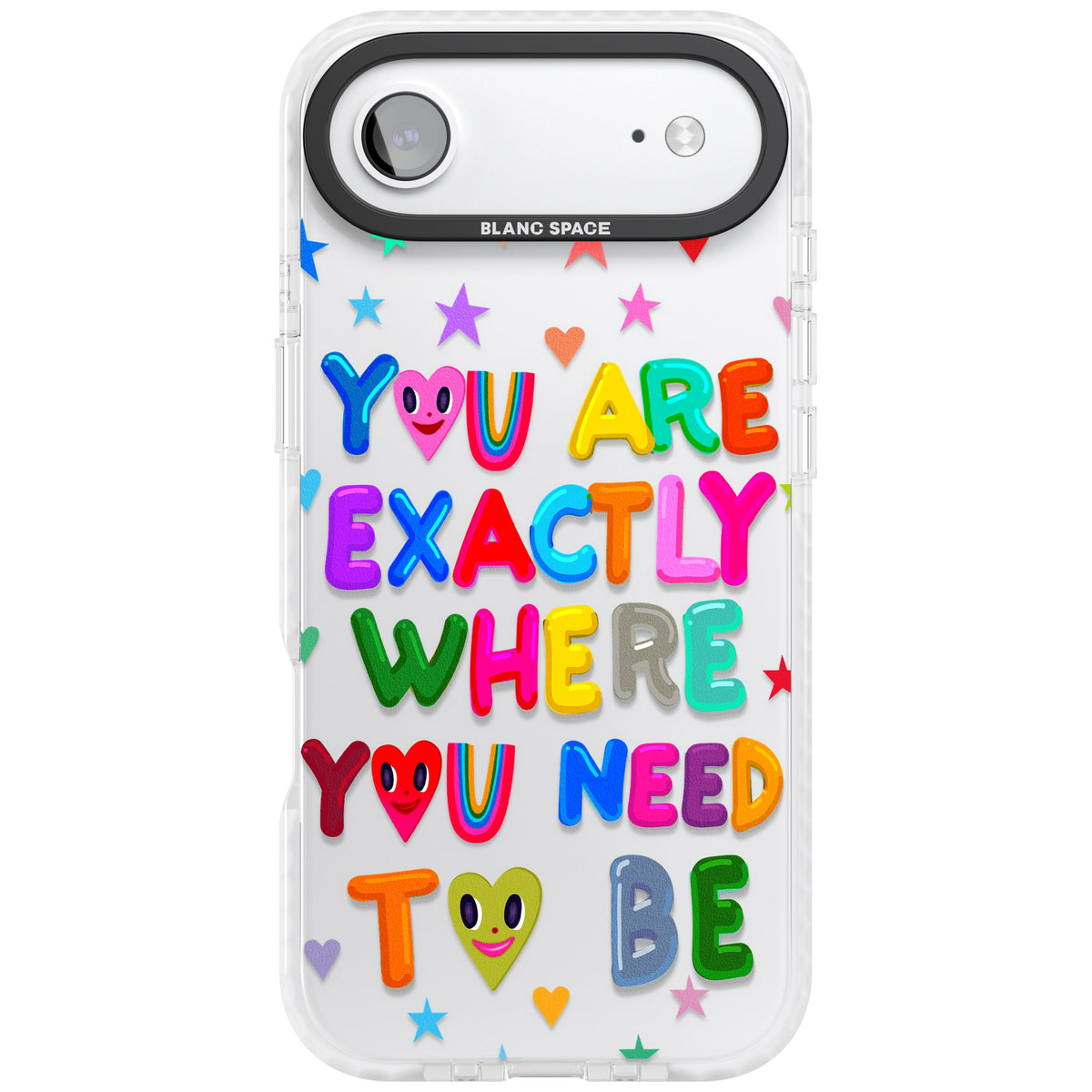 Exactly Where You Need To Be iPhone Air Impact Clear Phone Case front