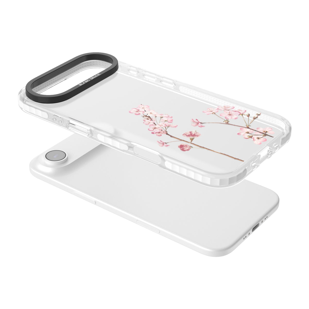 Blossom Flower iPhone Air Impact Clear Phone Case angled
