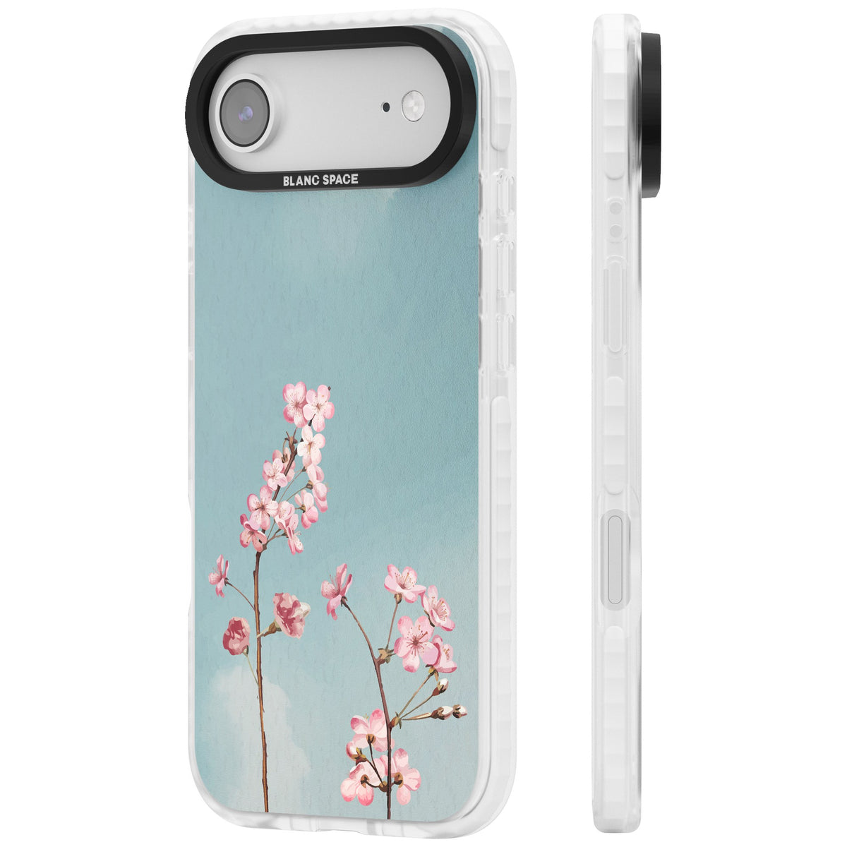 Blossom Flower Sky iPhone Air Impact Clear Phone Case side
