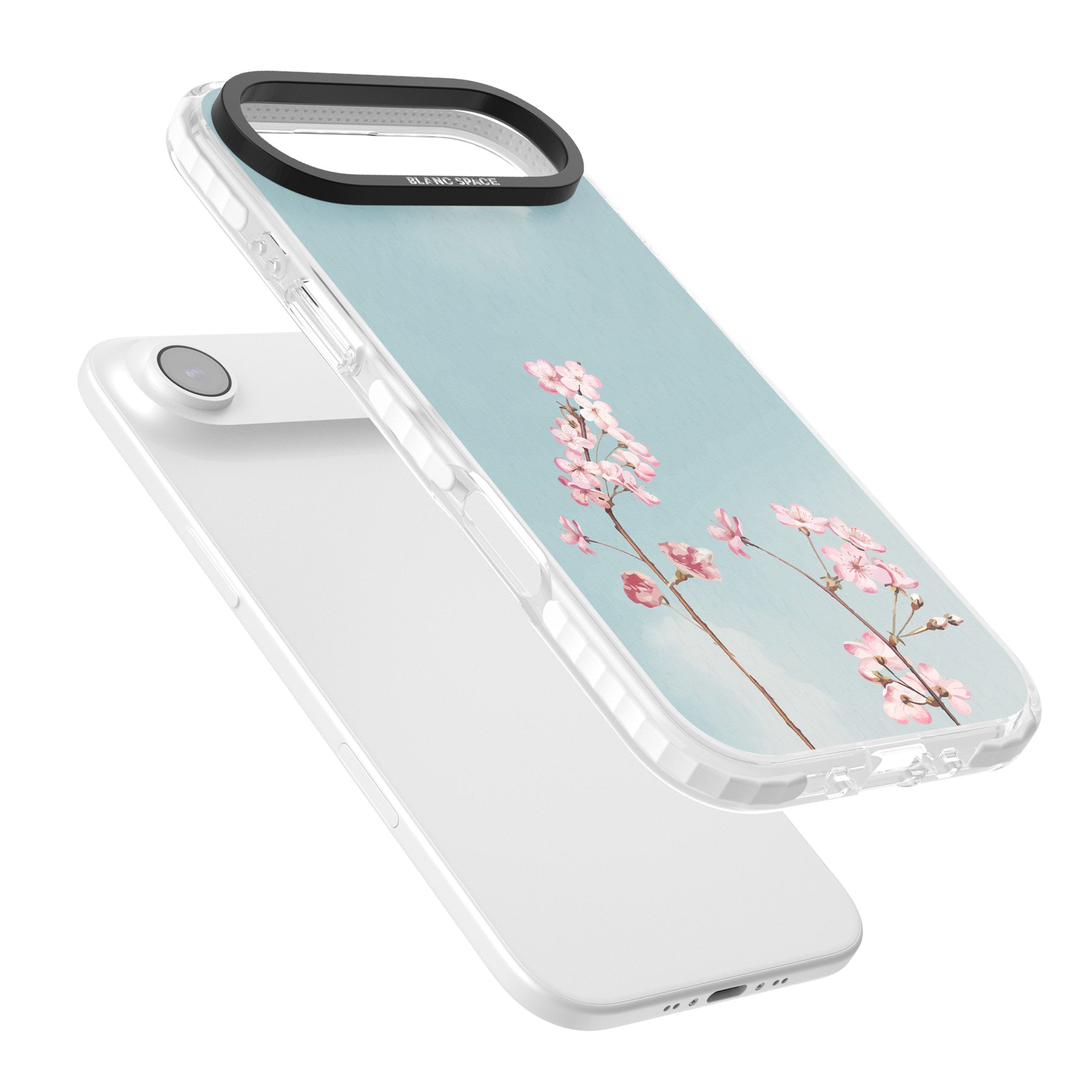 Blossom Flower Sky iPhone 17 Air Impact Clear Phone Case Colours
