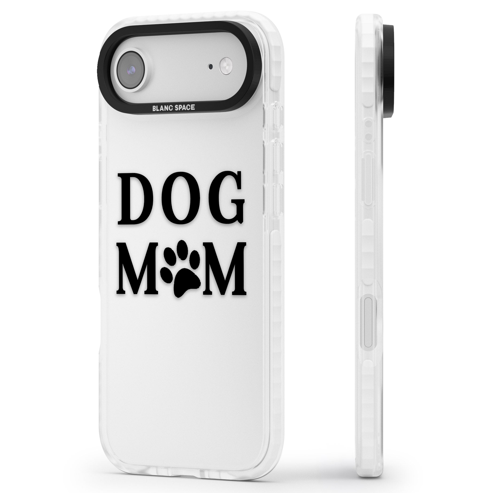 Dog Mom iPhone 17 Air Impact Clear Phone Case Side Profile