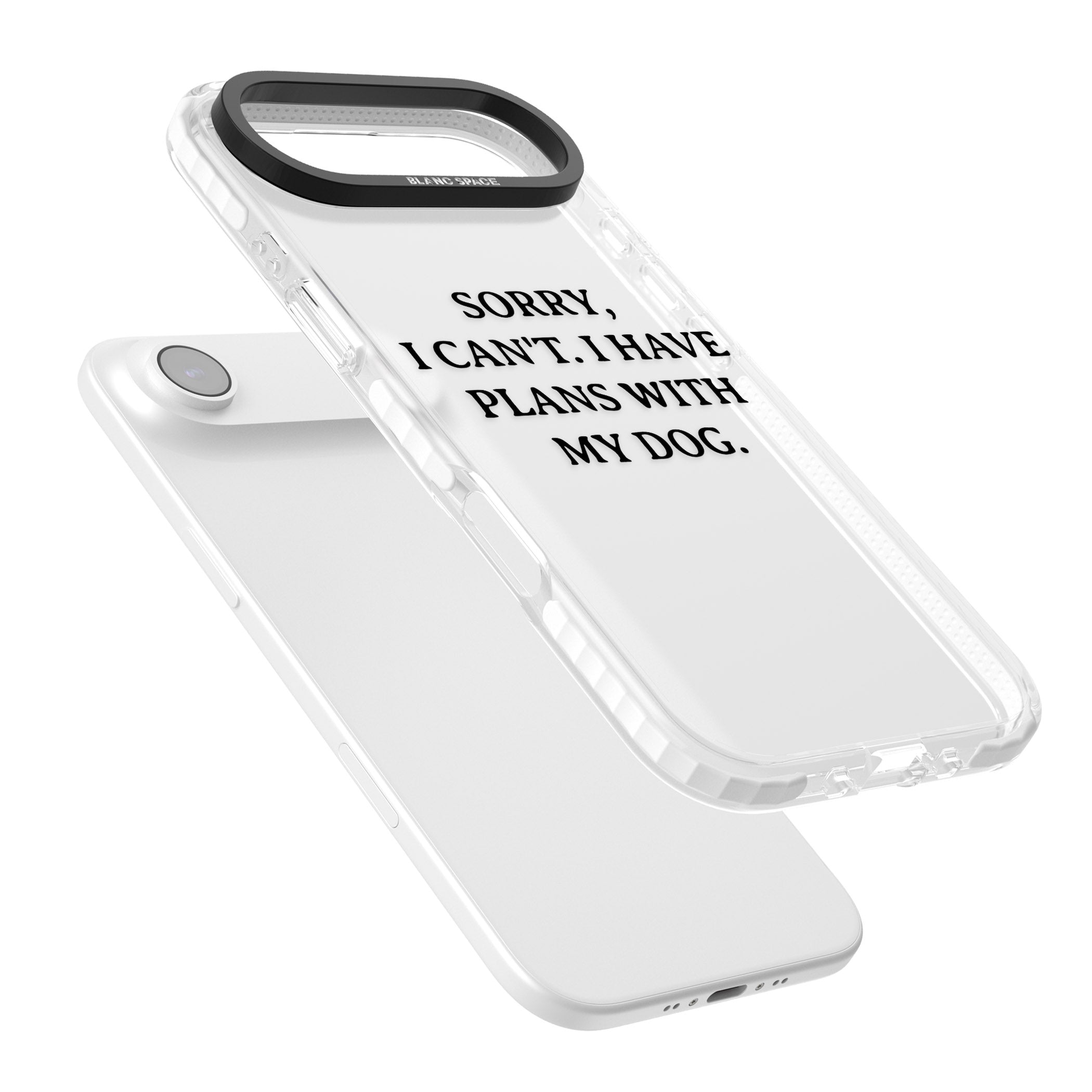 I Have Plans With My Dog iPhone 17 Air Impact Clear Phone Case Colours