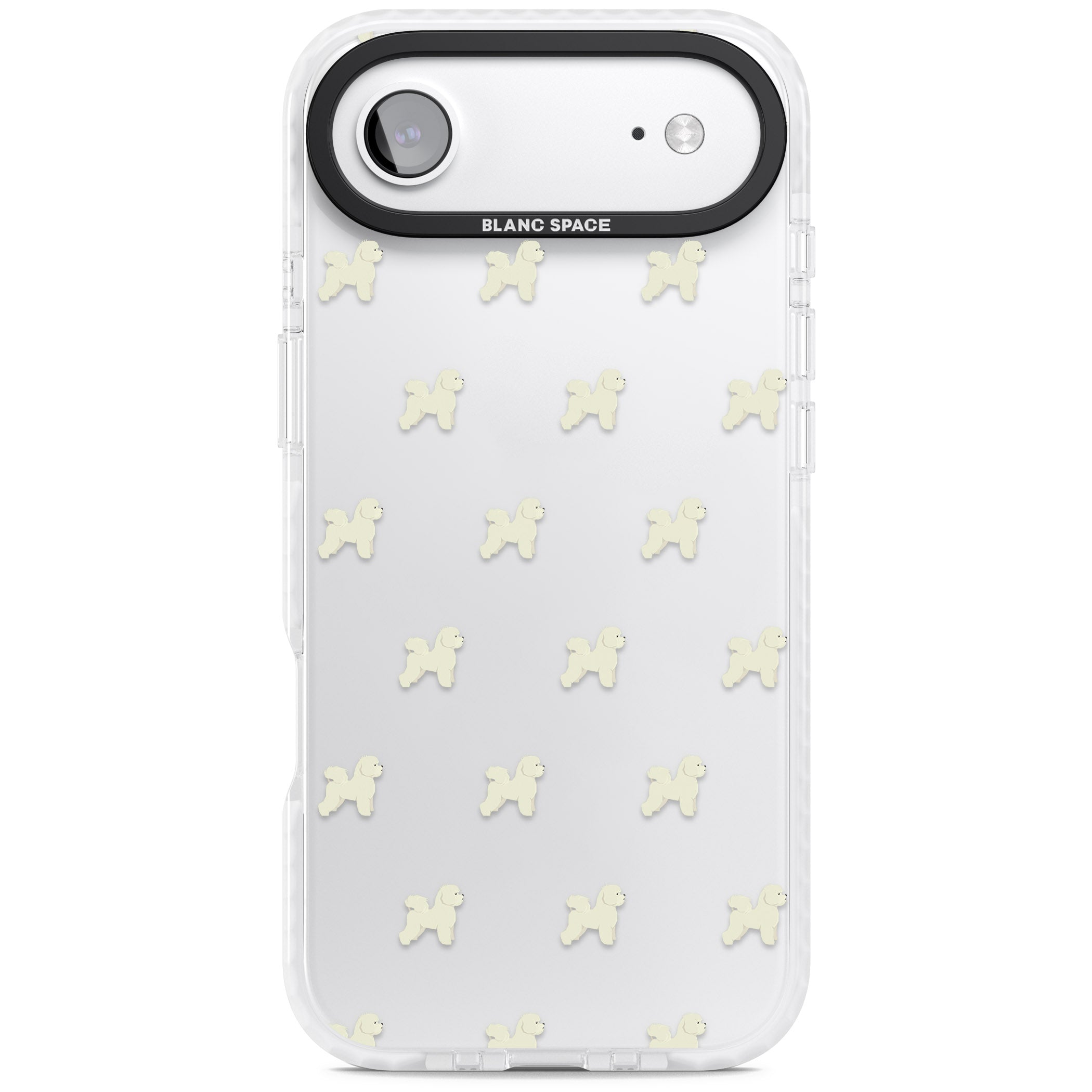 Bichon Frise Pattern iPhone 17 Air Impact Clear Phone Case