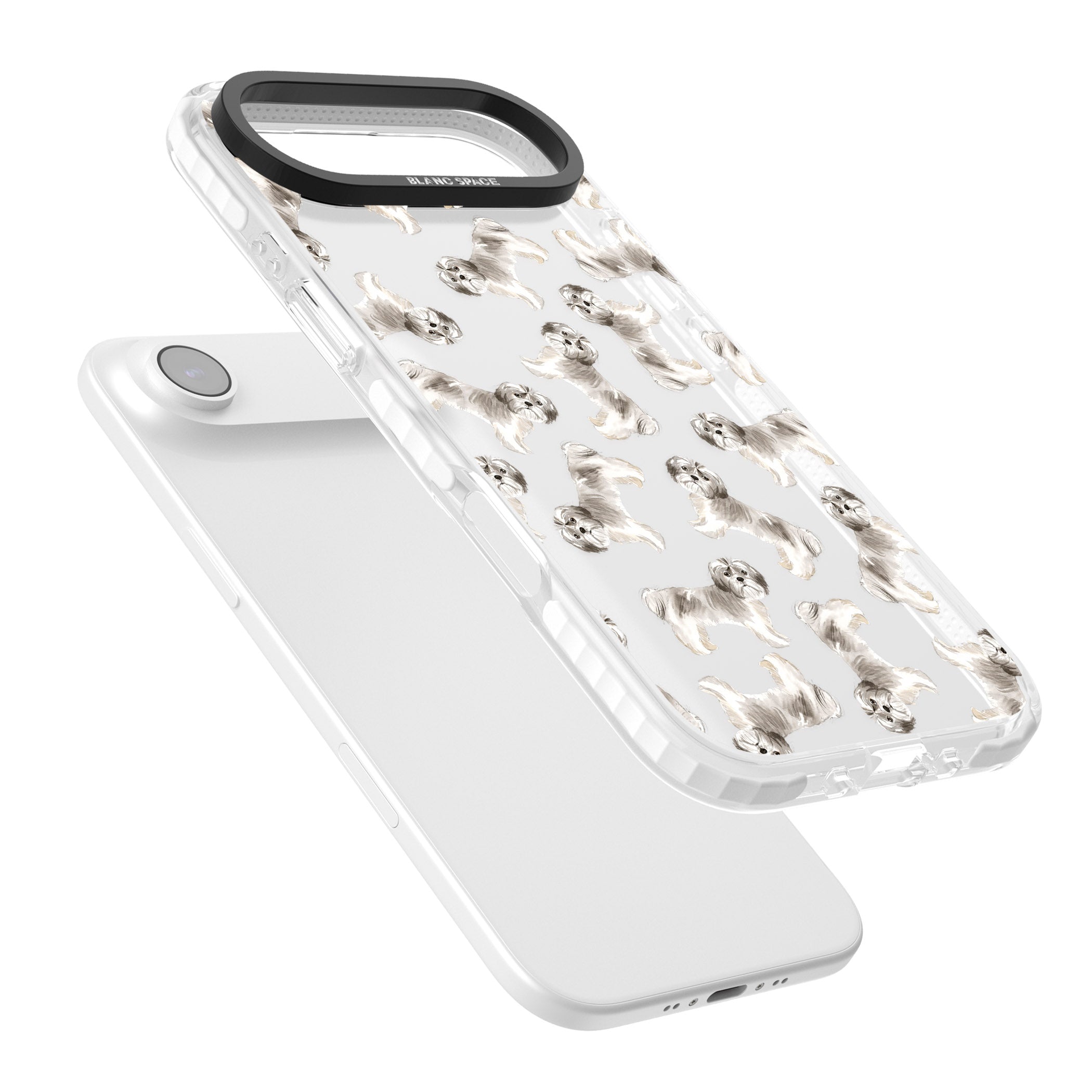 Shih Tzu Dog Pattern iPhone 17 Air Impact Clear Phone Case Colours