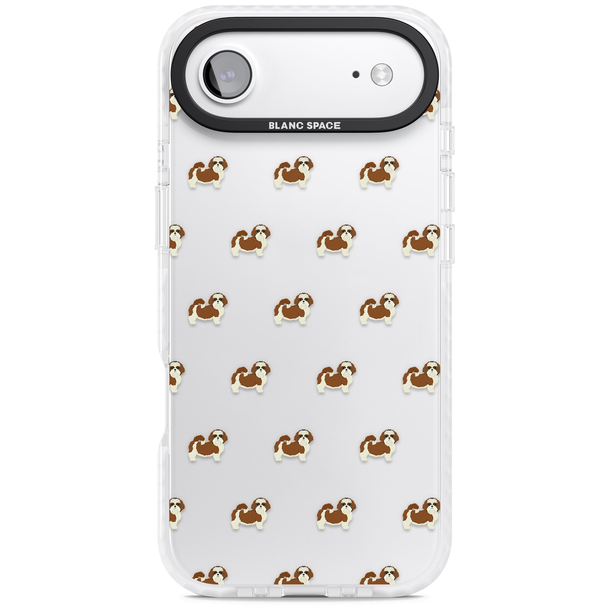 Shih Tzu Pattern Clear iPhone 17 Air Impact Clear Phone Case