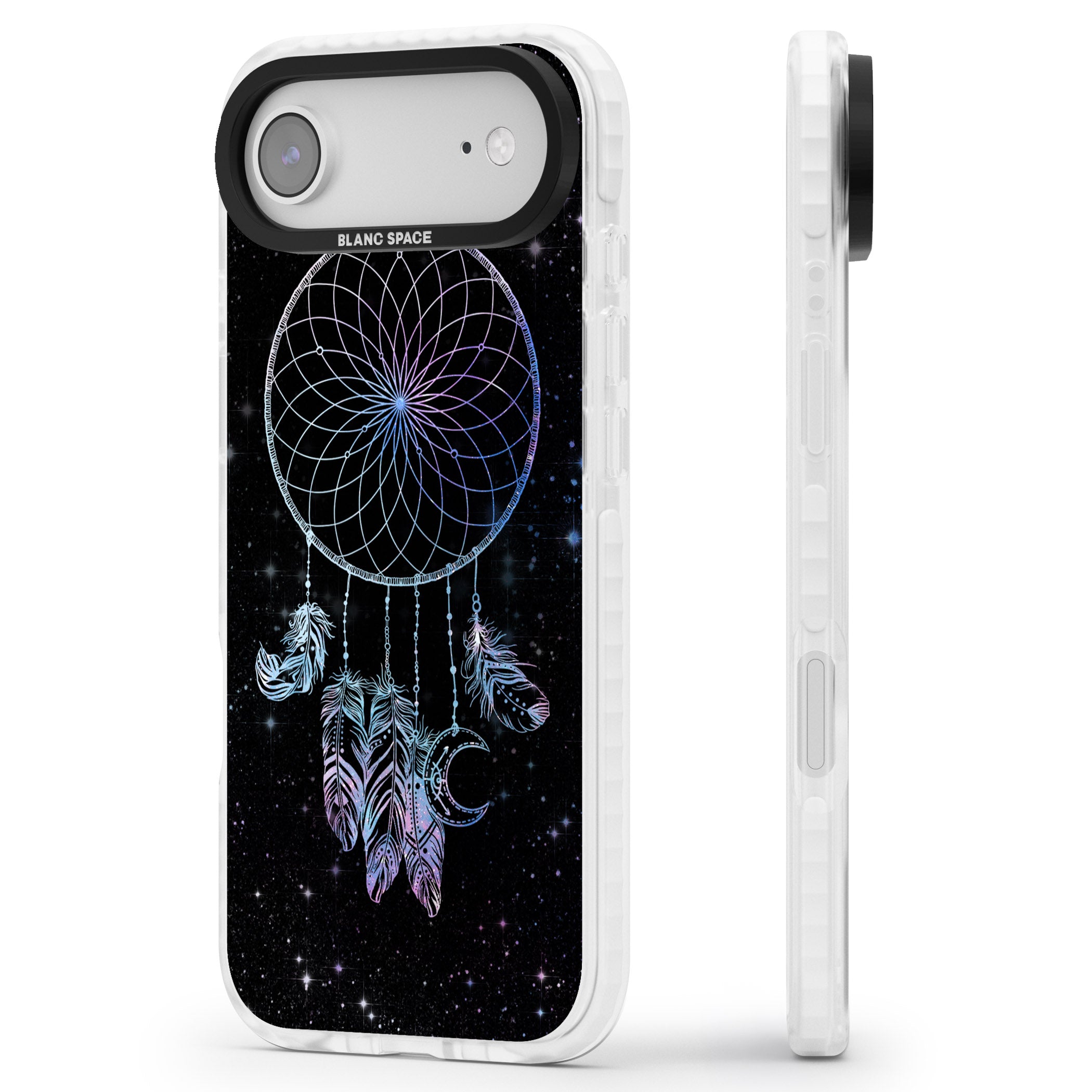 Dreamcatcher Galaxy iPhone 17 Air Impact Clear Phone Case Side Profile