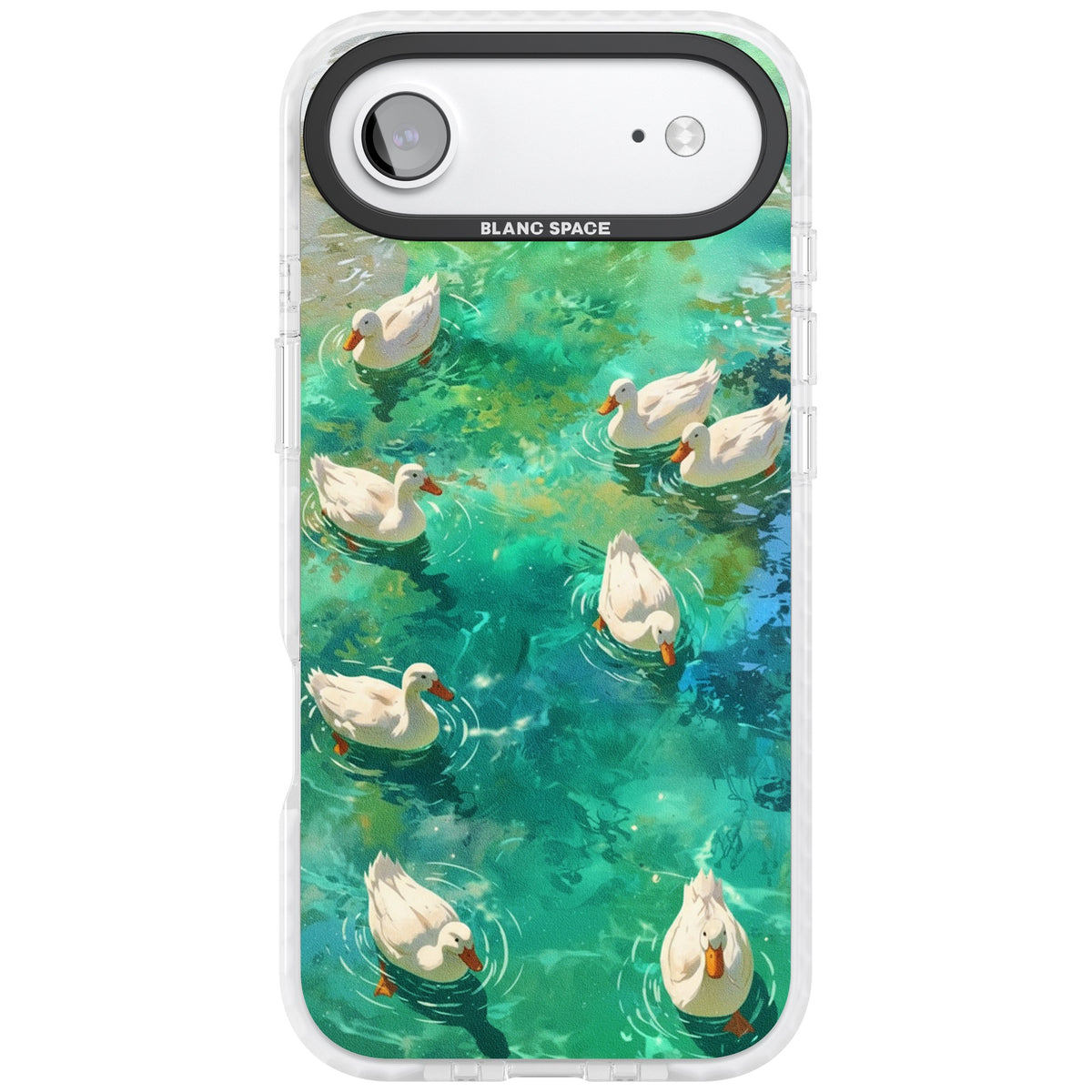 Ducks In The Pond iPhone Air Impact Clear Phone Case front