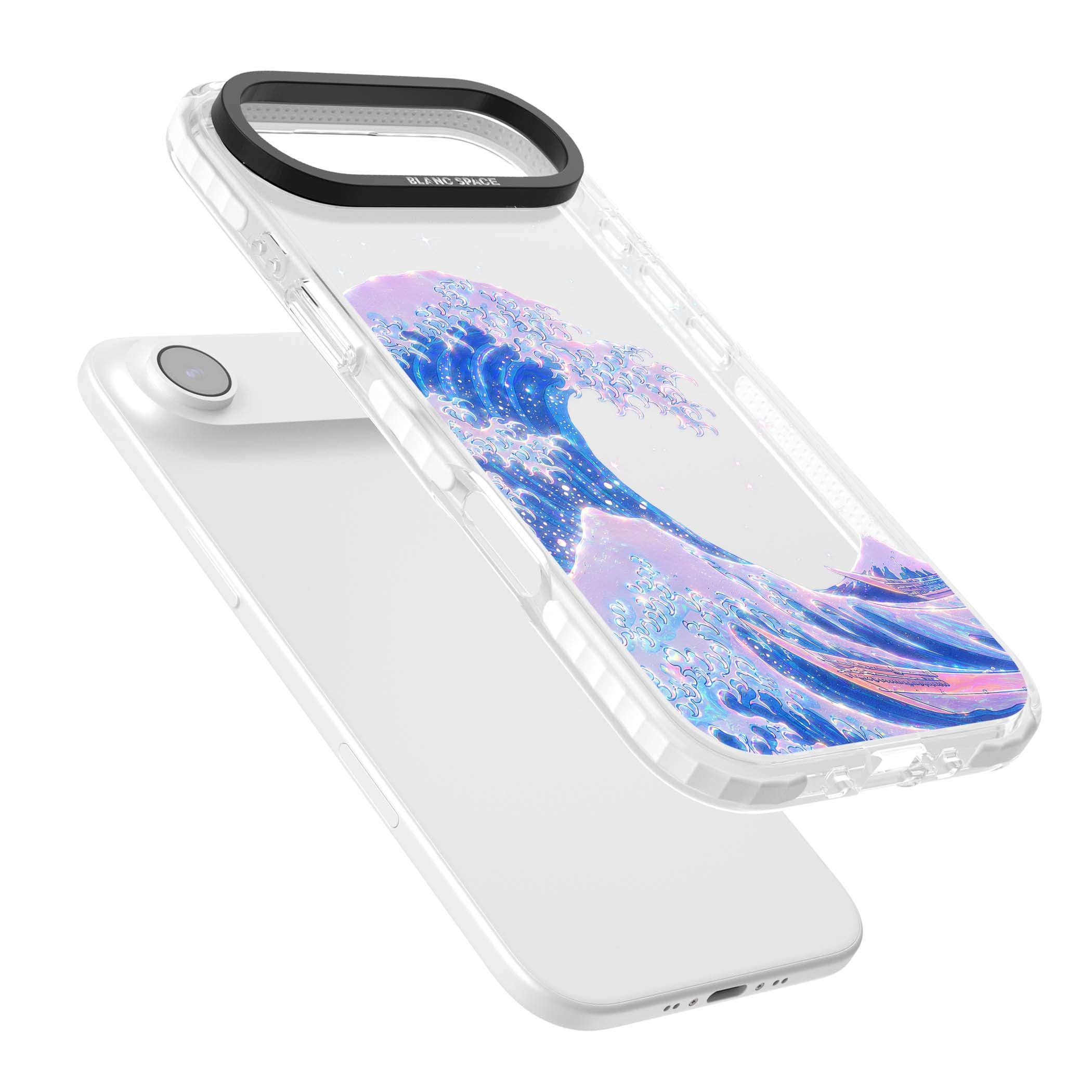 The Great Wave In Opal japanese iPhone case | Black Impact case for iPhone Air