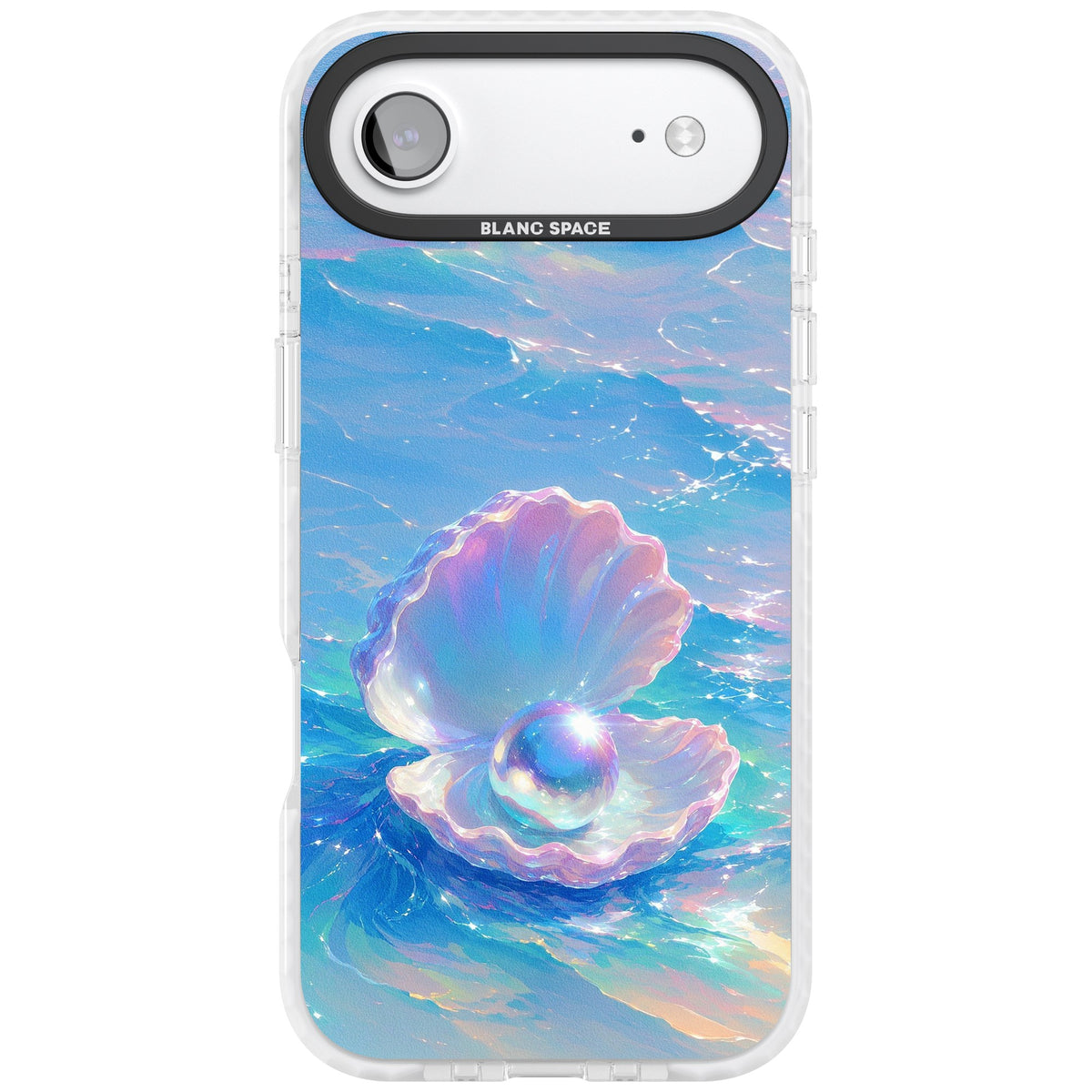 The Pearl Clam iPhone Air Impact Clear Phone Case front