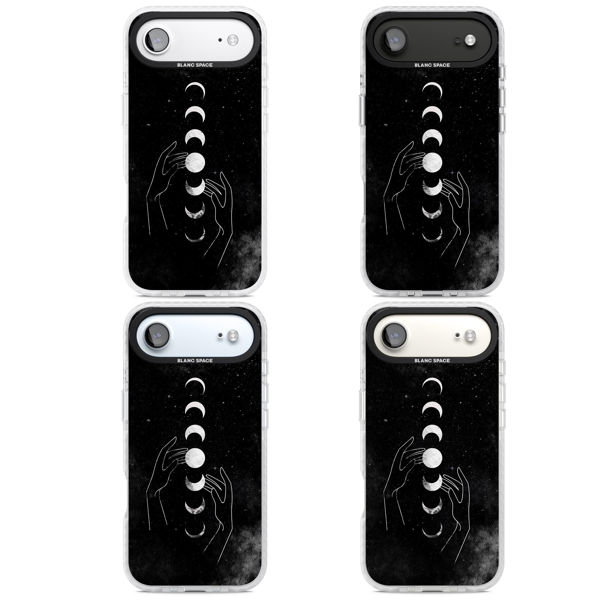 Moon Phases Hands iPhone 17 Air Impact Clear Phone Case APT Impact Protection