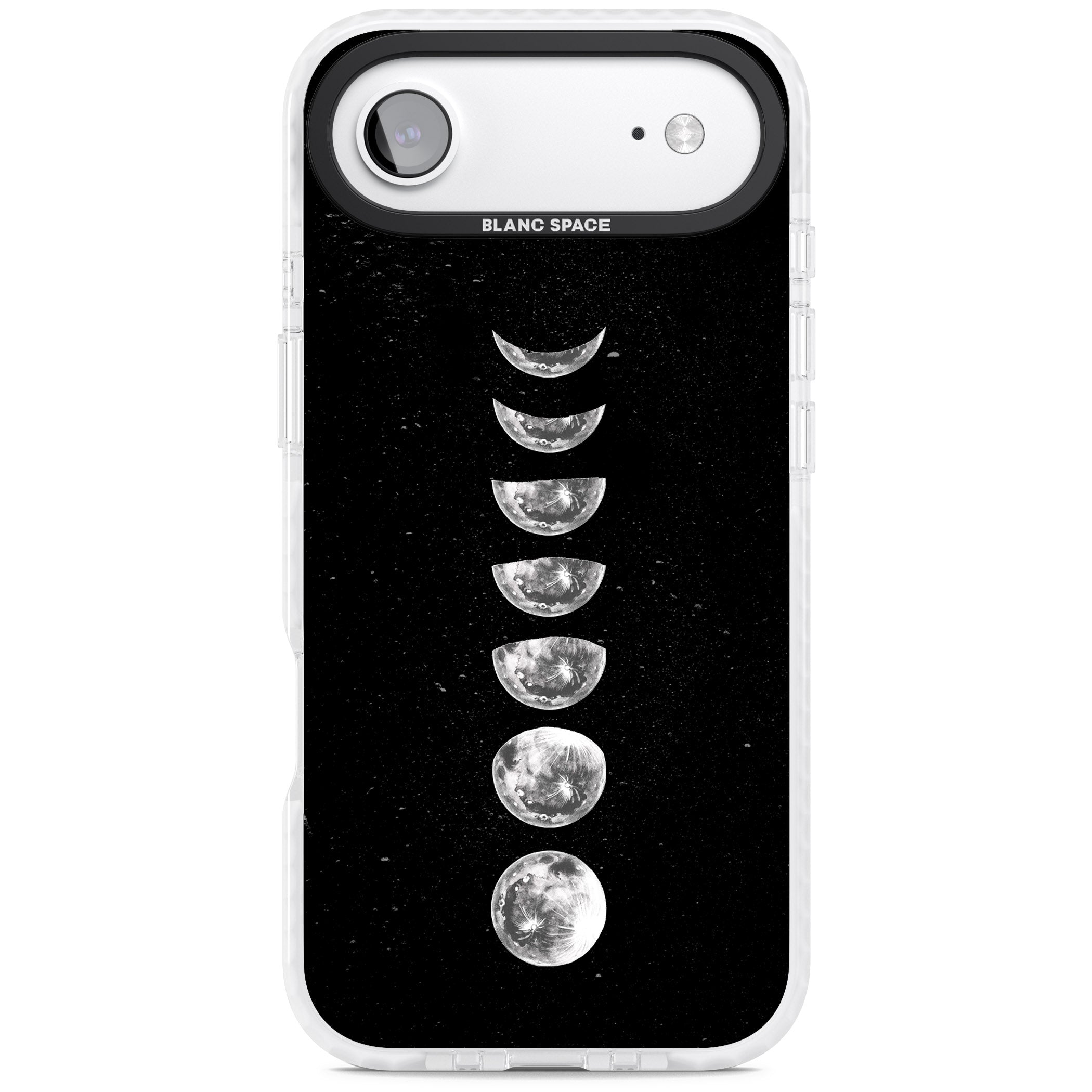 Light Watercolour Moons iPhone 17 Air Impact Clear Phone Case
