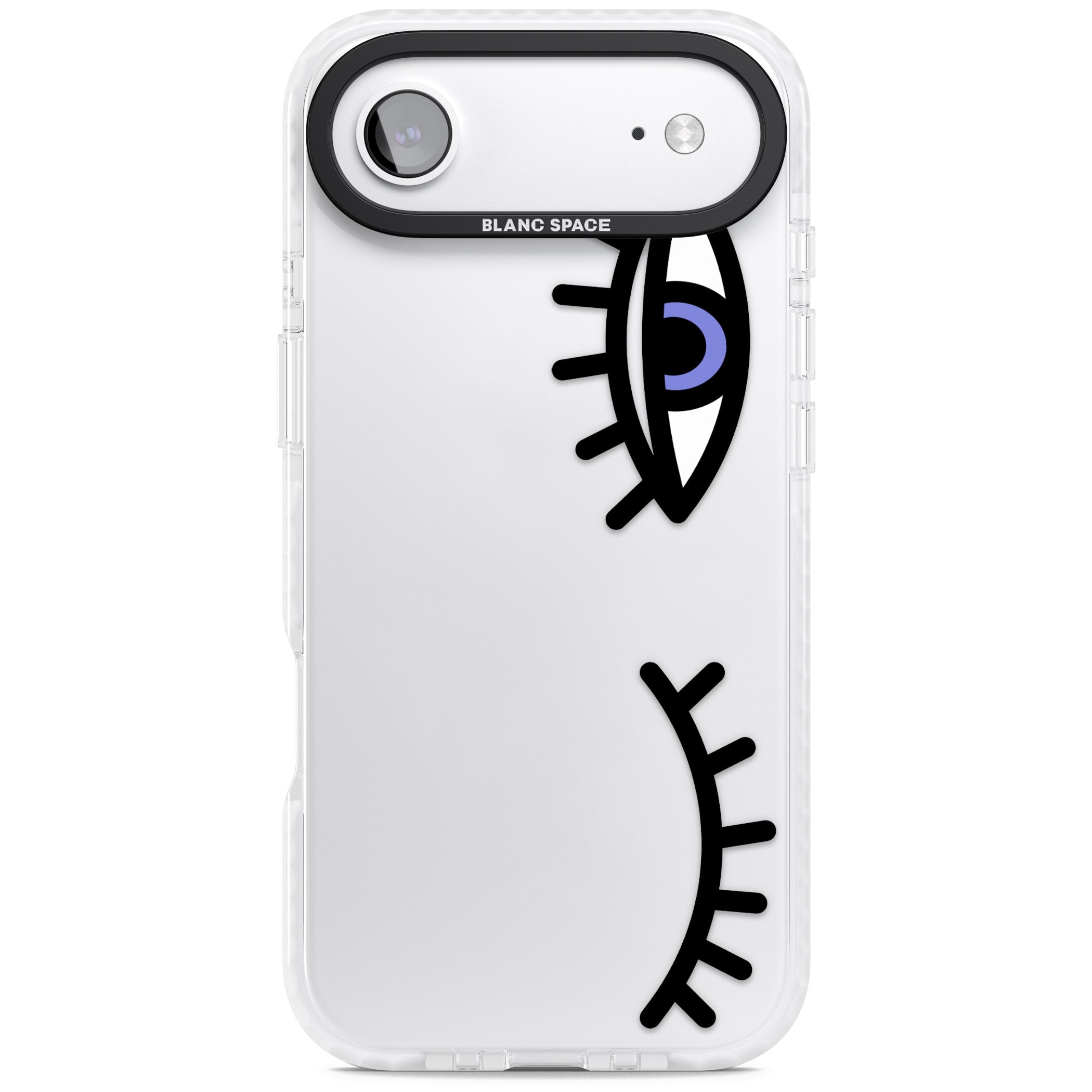 Winking Eyes Transparent Pattern iPhone 17 Air Impact Clear Phone Case