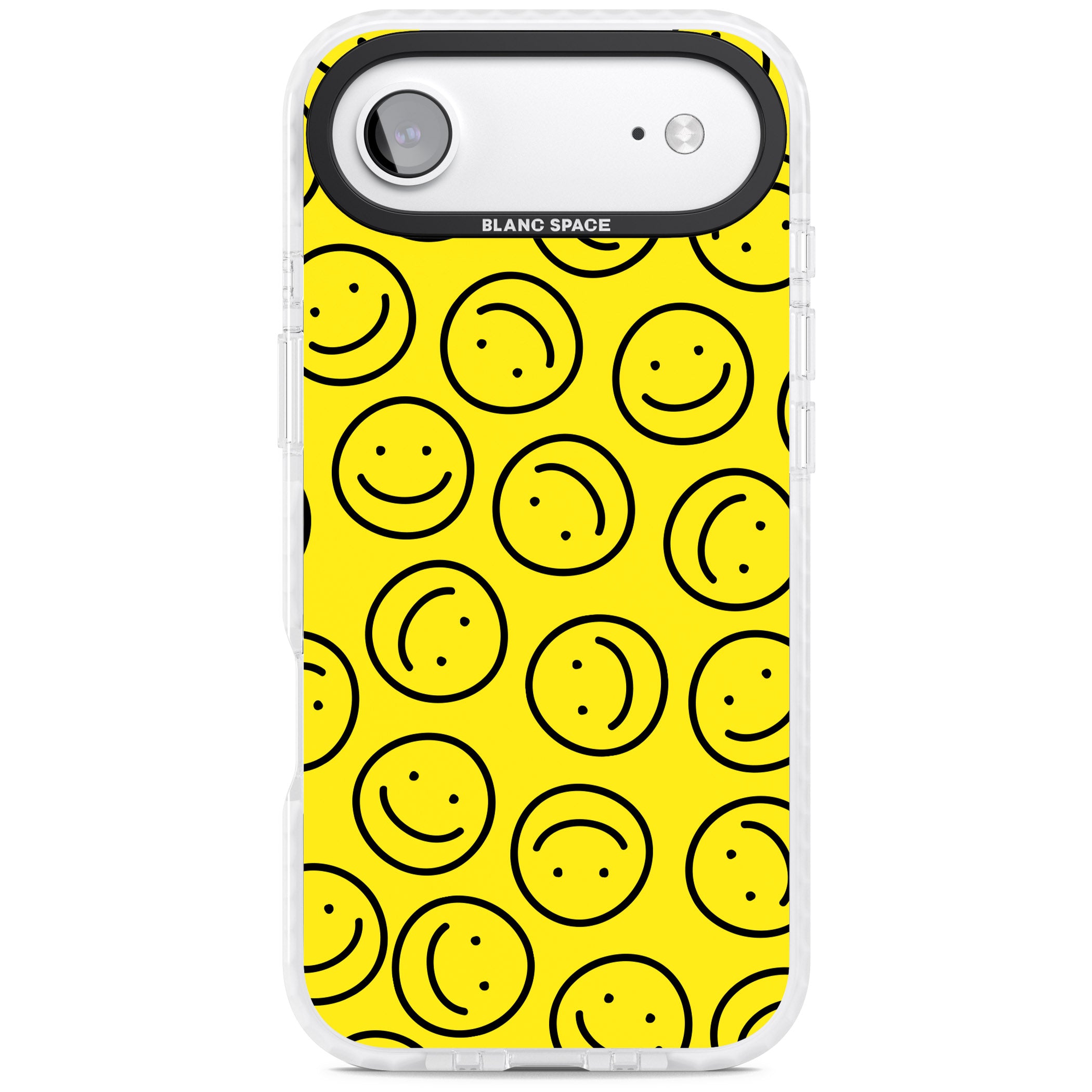 Happy Face Pattern iPhone 17 Air Impact Clear Phone Case