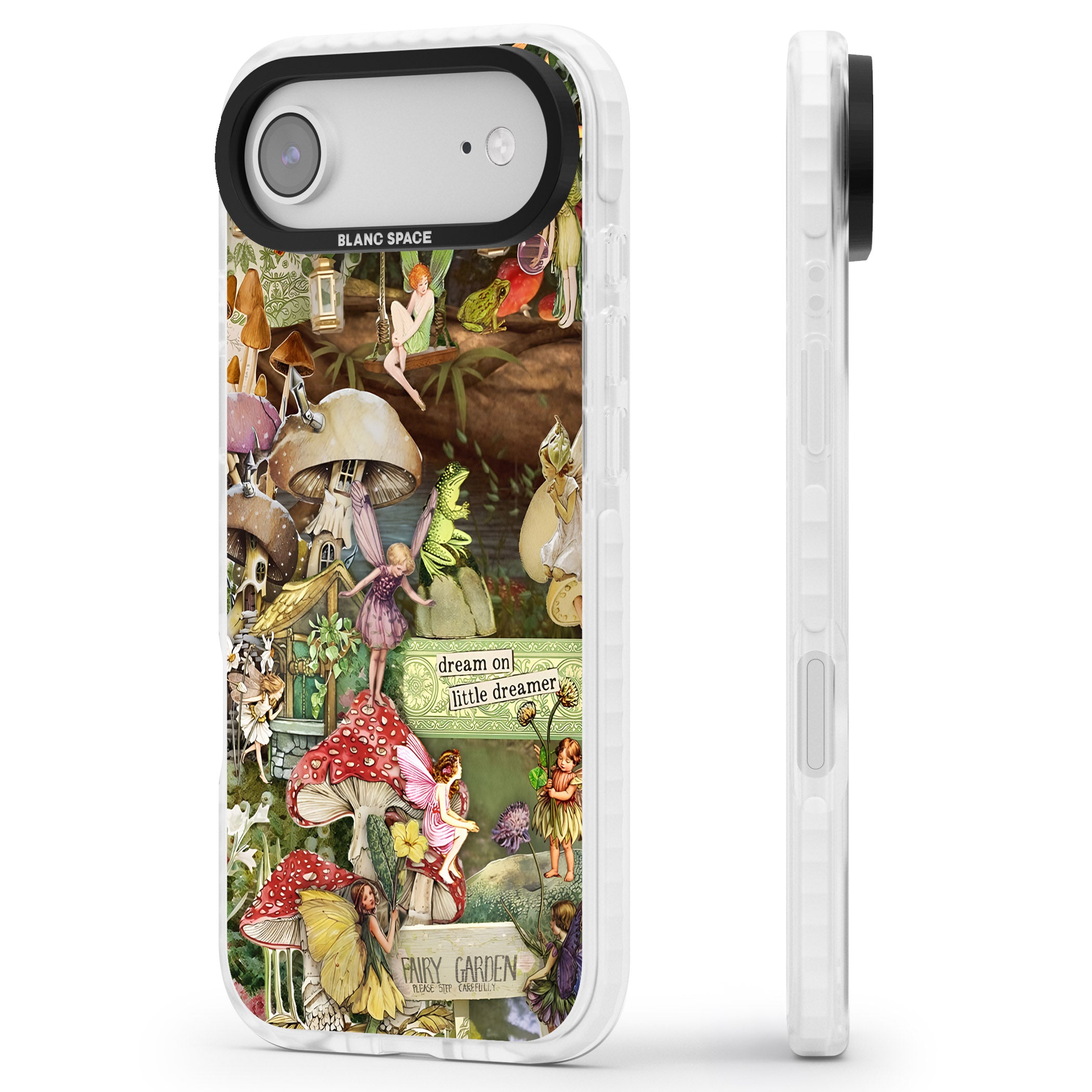 Dreamy Garden iPhone 17 Air Impact Clear Phone Case Side Profile