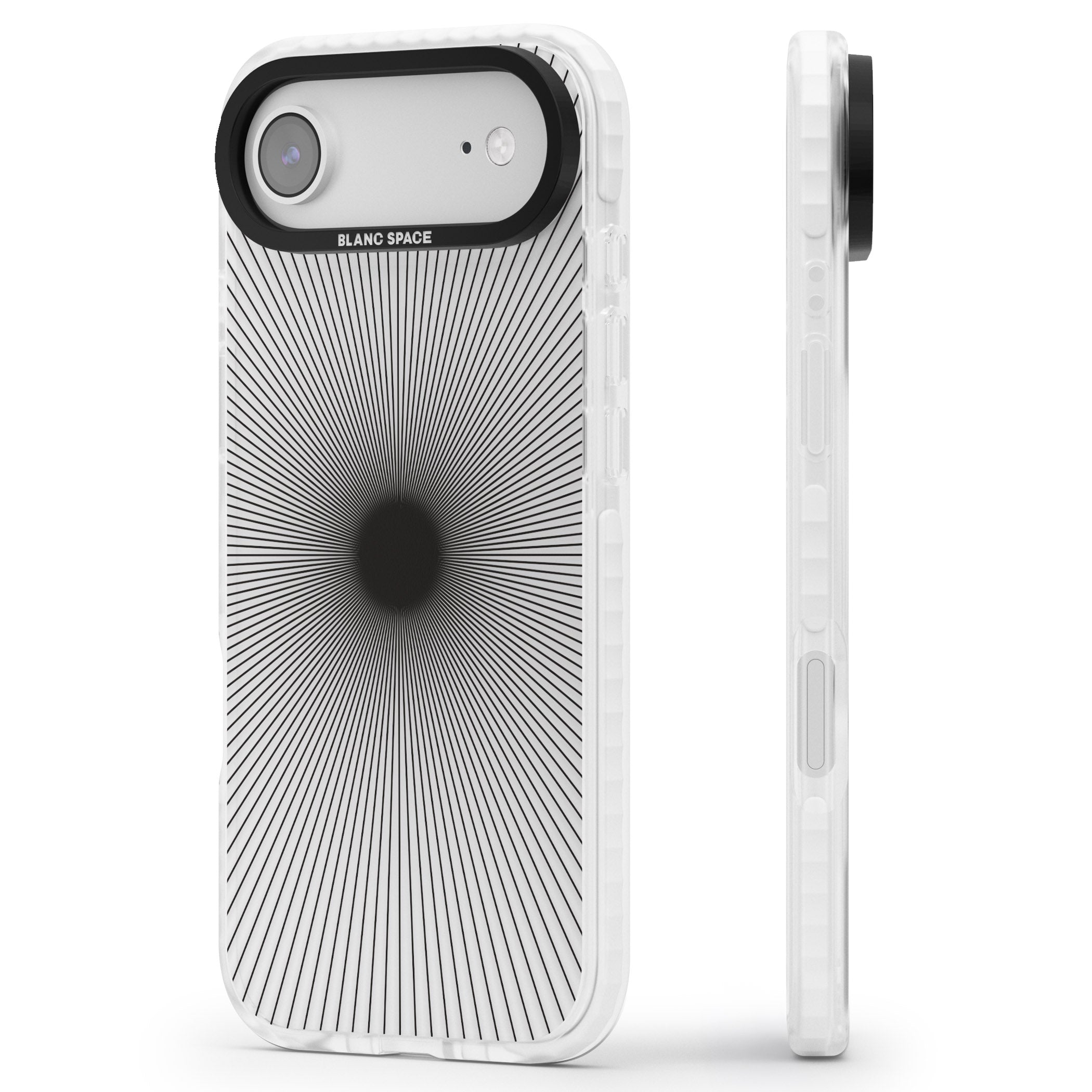 Sunburst iPhone 17 Air Impact Clear Phone Case Side Profile