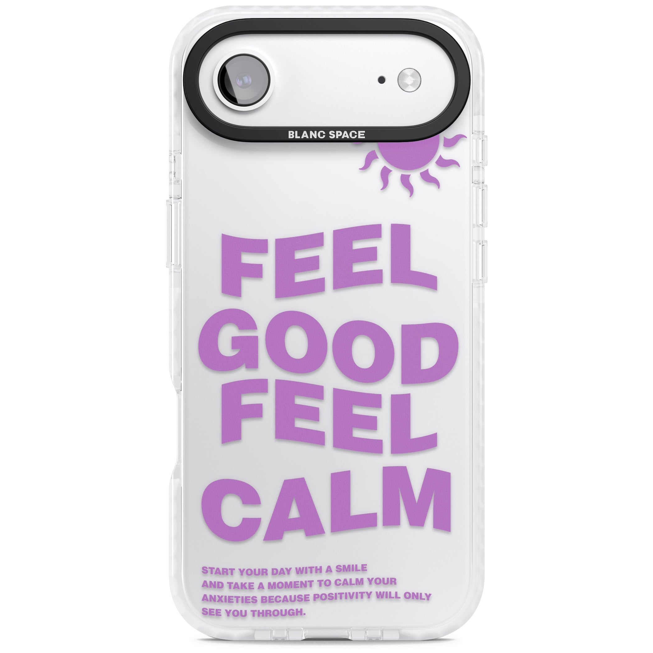Feel Good Feel Calm (Purple) iPhone 17 Air Impact Clear Phone Case