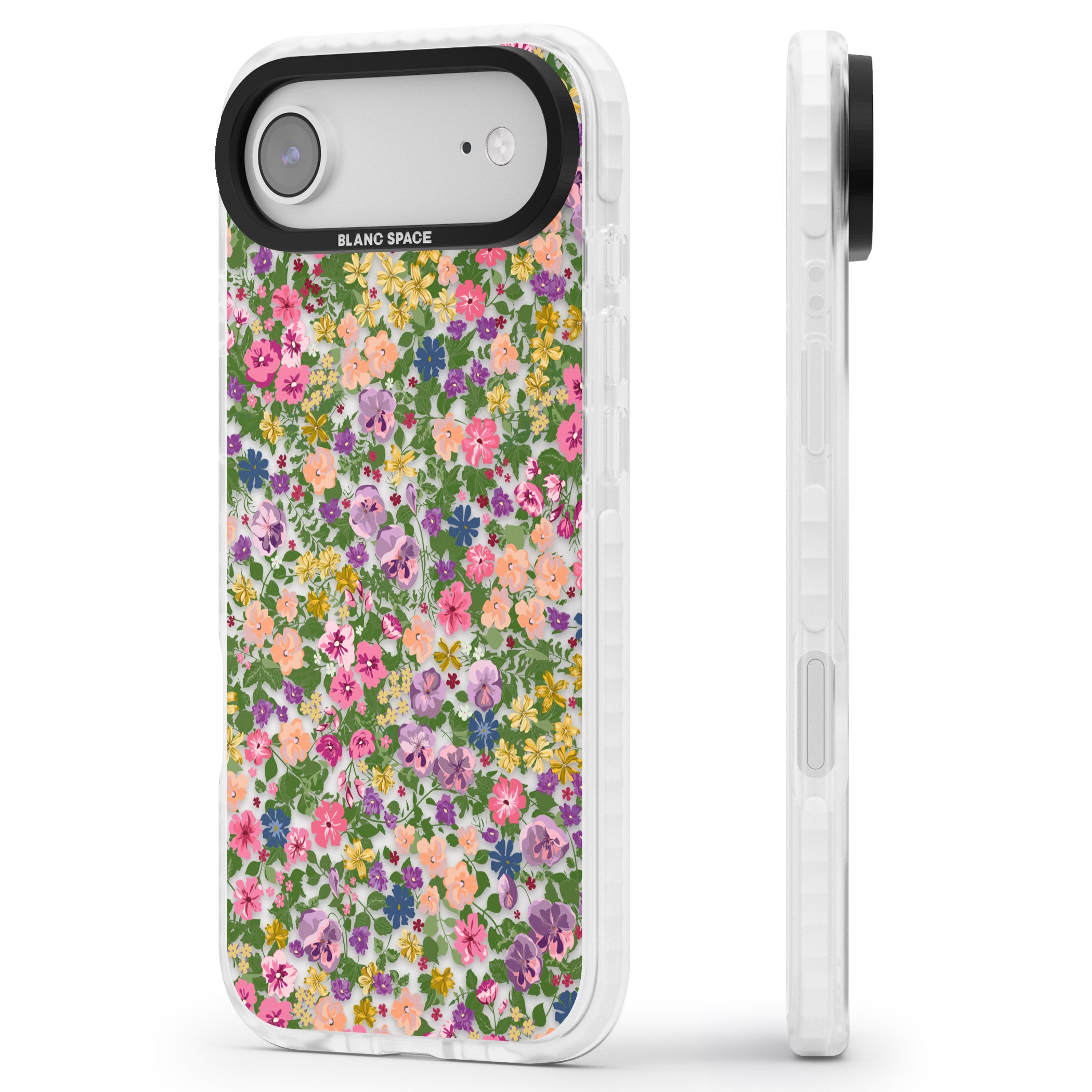 Lake Como Meadow iPhone 17 Air Impact Clear Phone Case Side Profile