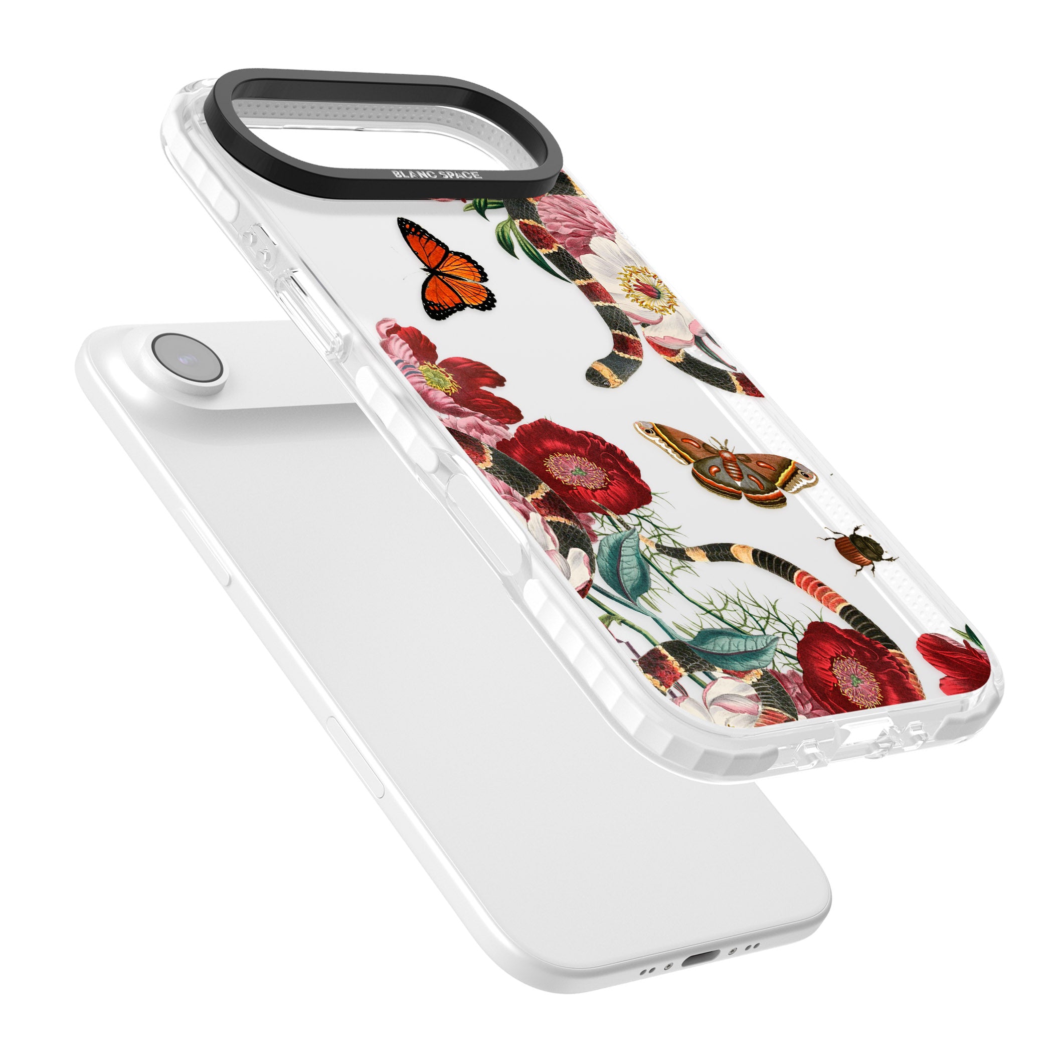 Botanical Snake iPhone 17 Air Impact Clear Phone Case Colours
