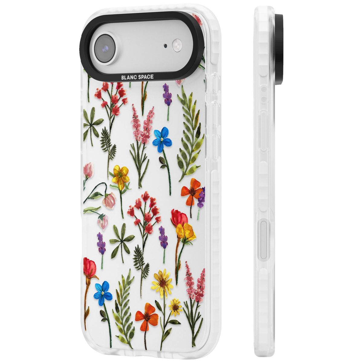 Spring Botanicals iPhone Air Impact Clear Phone Case side