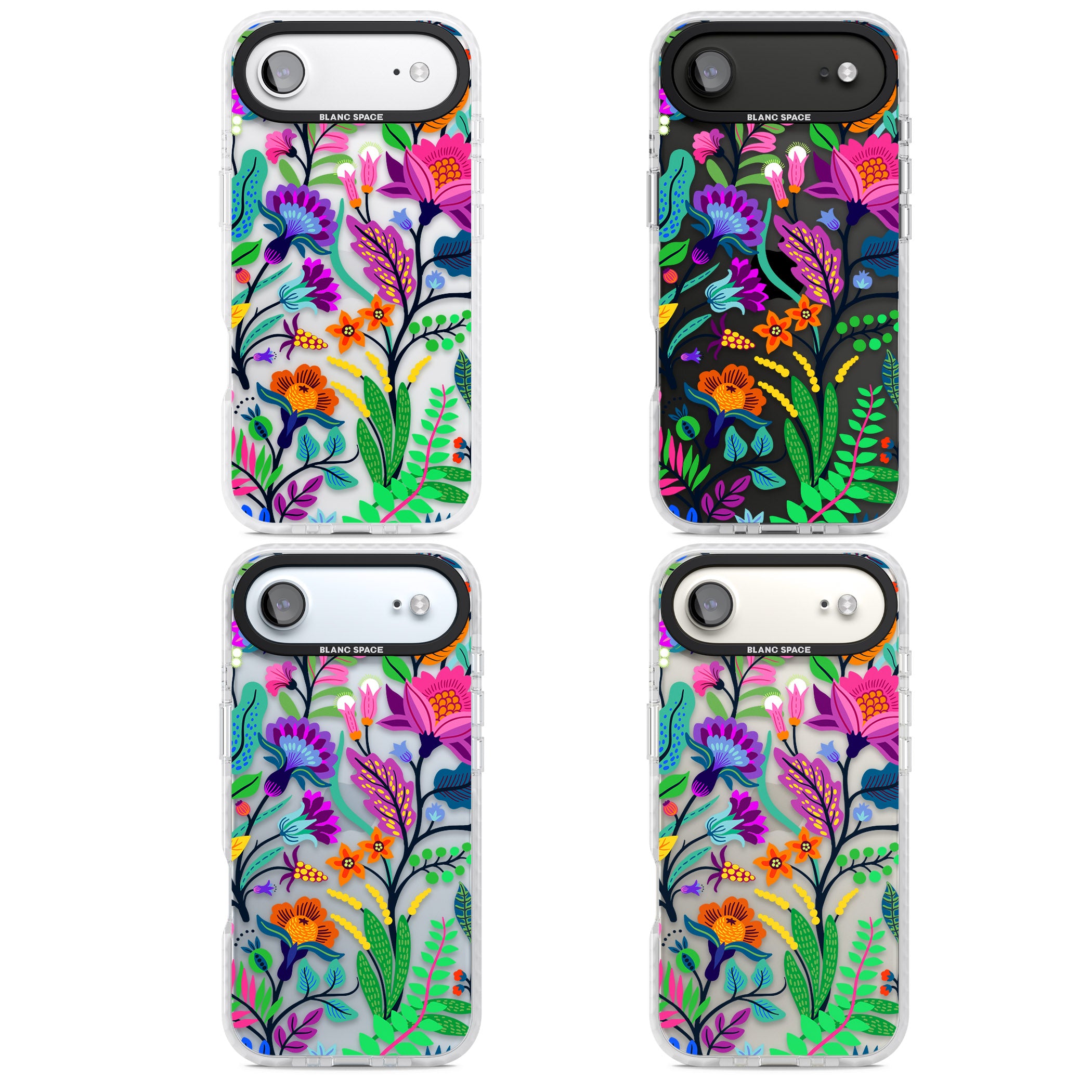 Floral Vibe iPhone 17 Air Impact Clear Phone Case APT Impact Protection