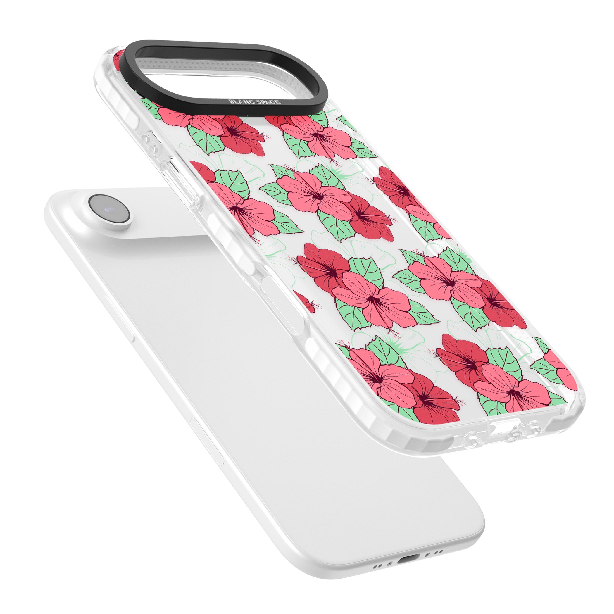Pink Peony iPhone 17 Air Impact Clear Phone Case Colours