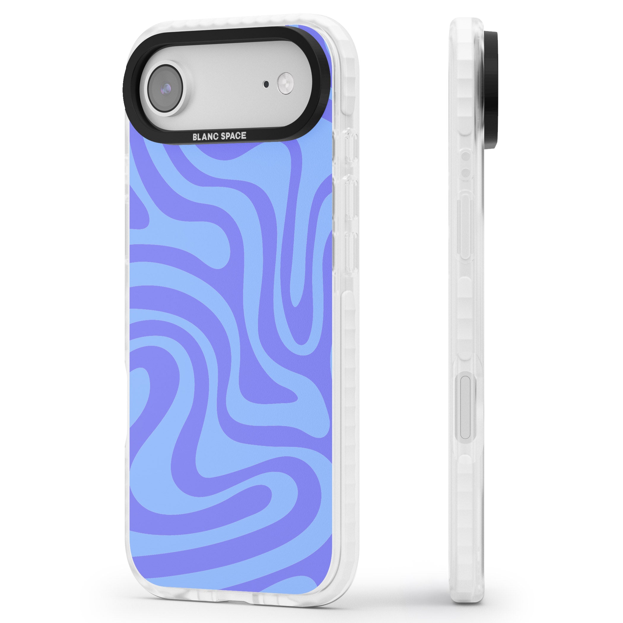 Tranquil Waves iPhone 17 Air Impact Clear Phone Case Side Profile