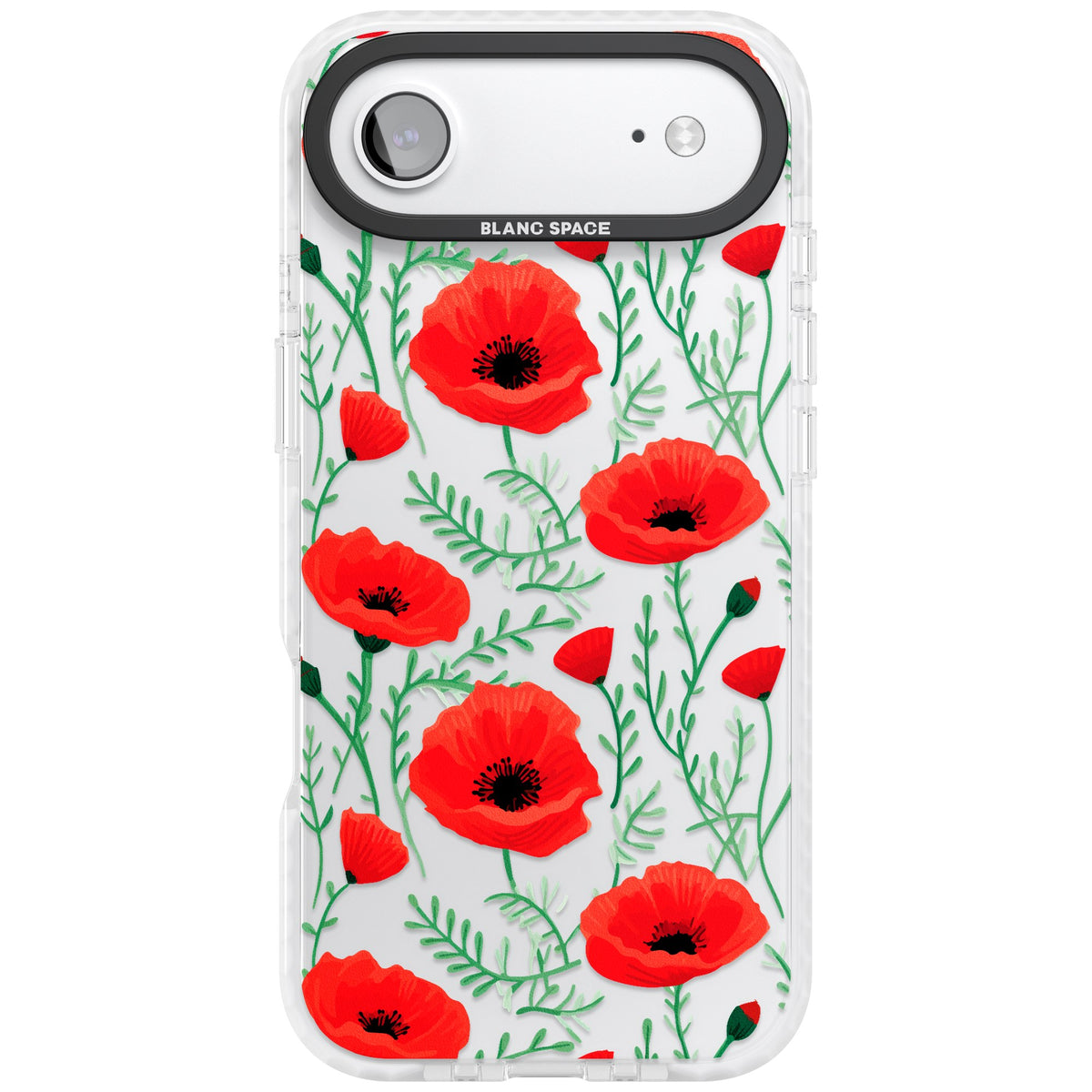 Poppy Garden iPhone Air Impact Clear Phone Case front