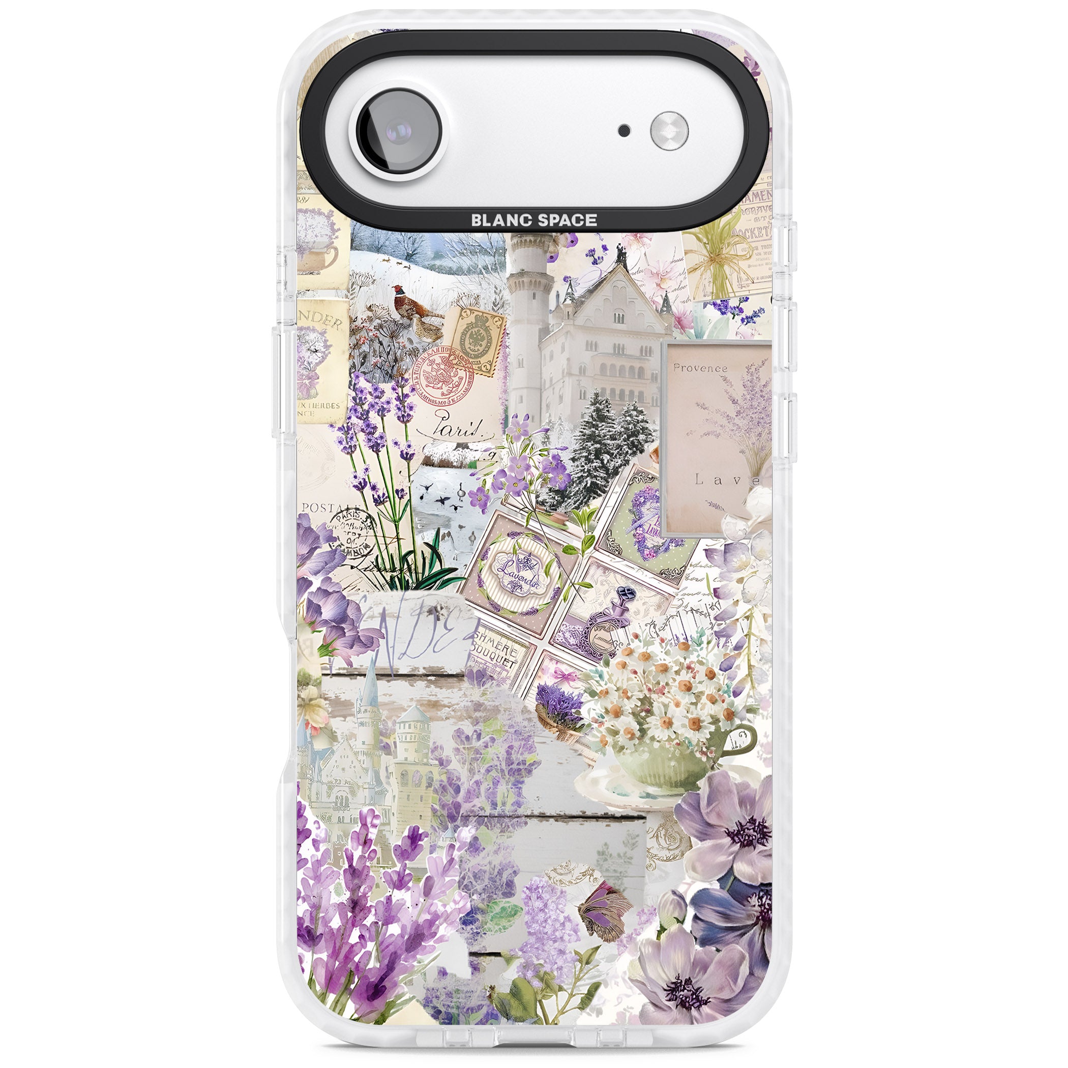Soft Lavender Collage iPhone 17 Air Impact Clear Phone Case