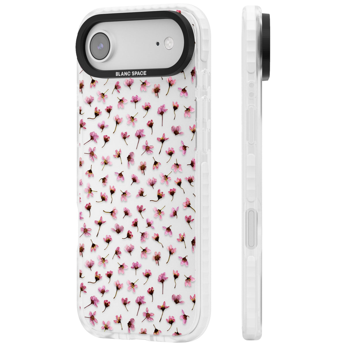 Cherry Flower Mist iPhone Air Impact Clear Phone Case side