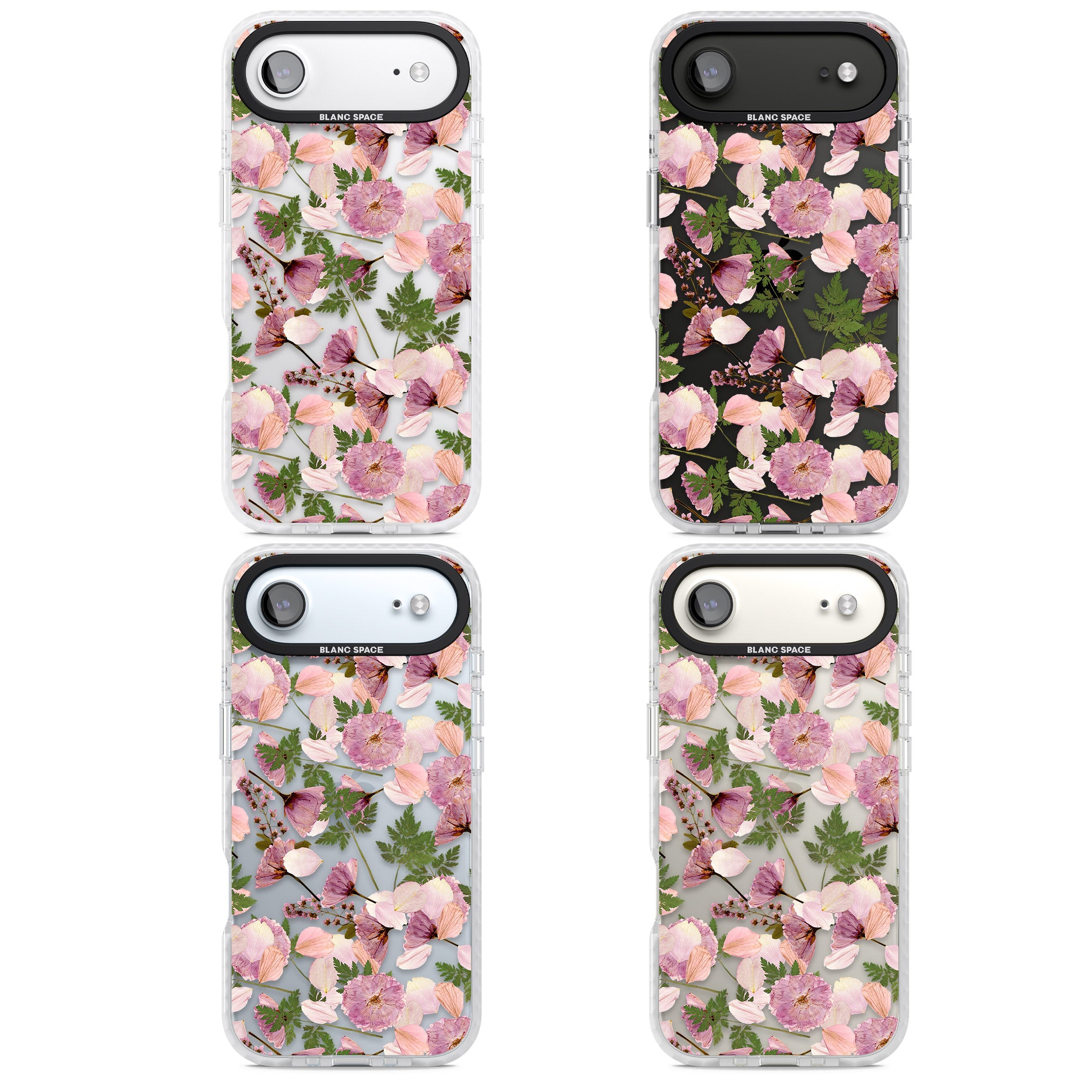 Pink Floral Appreciation iPhone 17 Air Impact Clear Phone Case APT Impact Protection