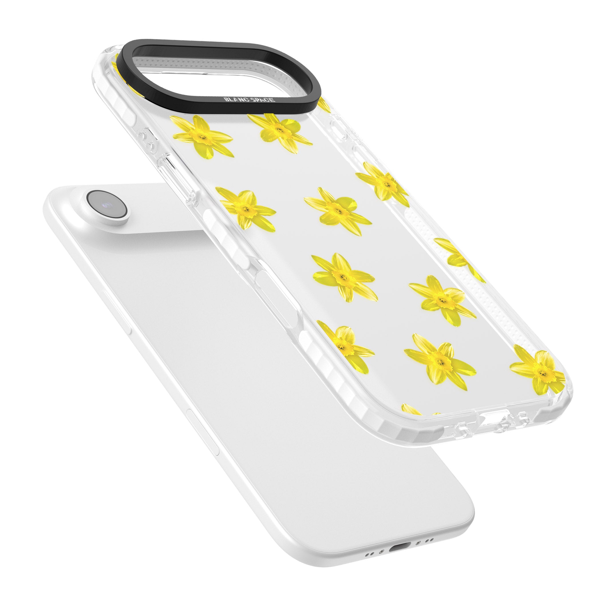 Daffodils Transparent Pattern iPhone 17 Air Impact Clear Phone Case Colours