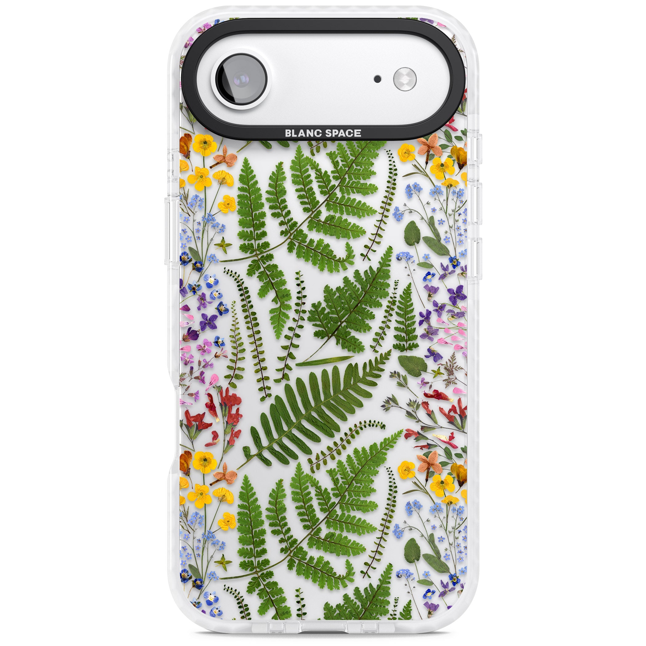 Botanical Fern & Floral iPhone 17 Air Impact Clear Phone Case