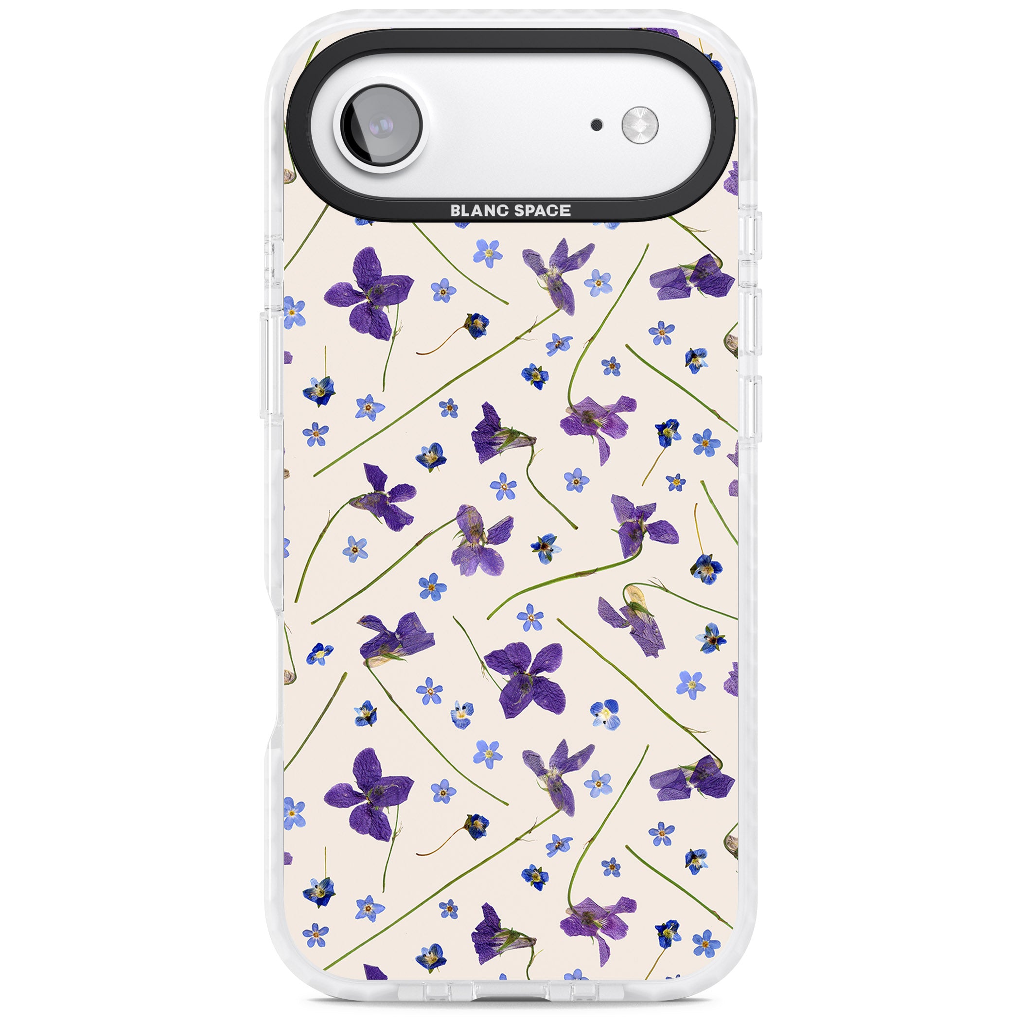 Violet Floral Dream Cream iPhone 17 Air Impact Clear Phone Case