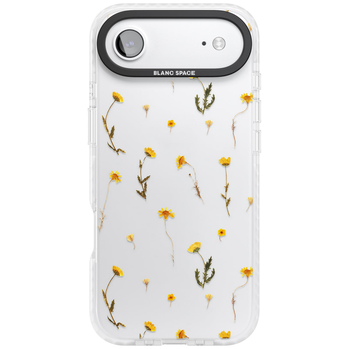 Yellow Wildflower iPhone Air Impact Clear Phone Case front