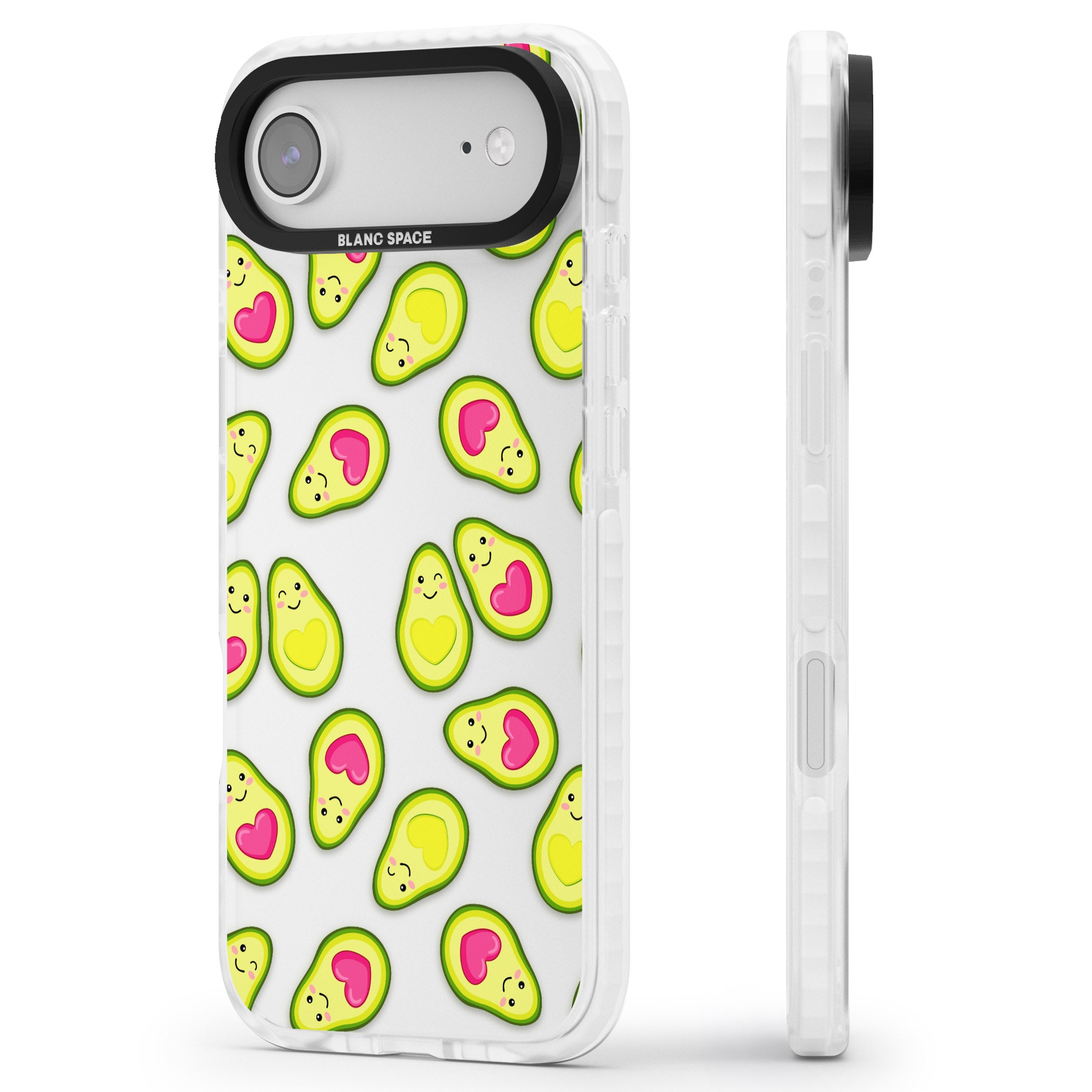 Avocado Love iPhone 17 Air Impact Clear Phone Case Side Profile